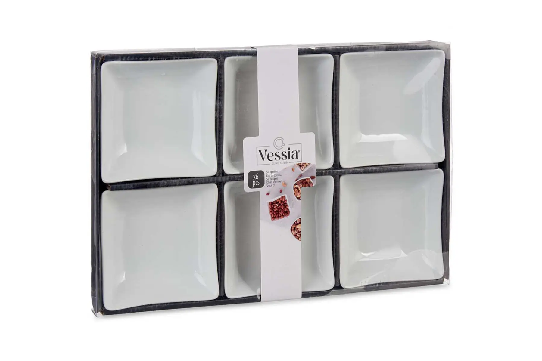 SET 6 12CM WHT PORCELAIN BOWL - Image 2