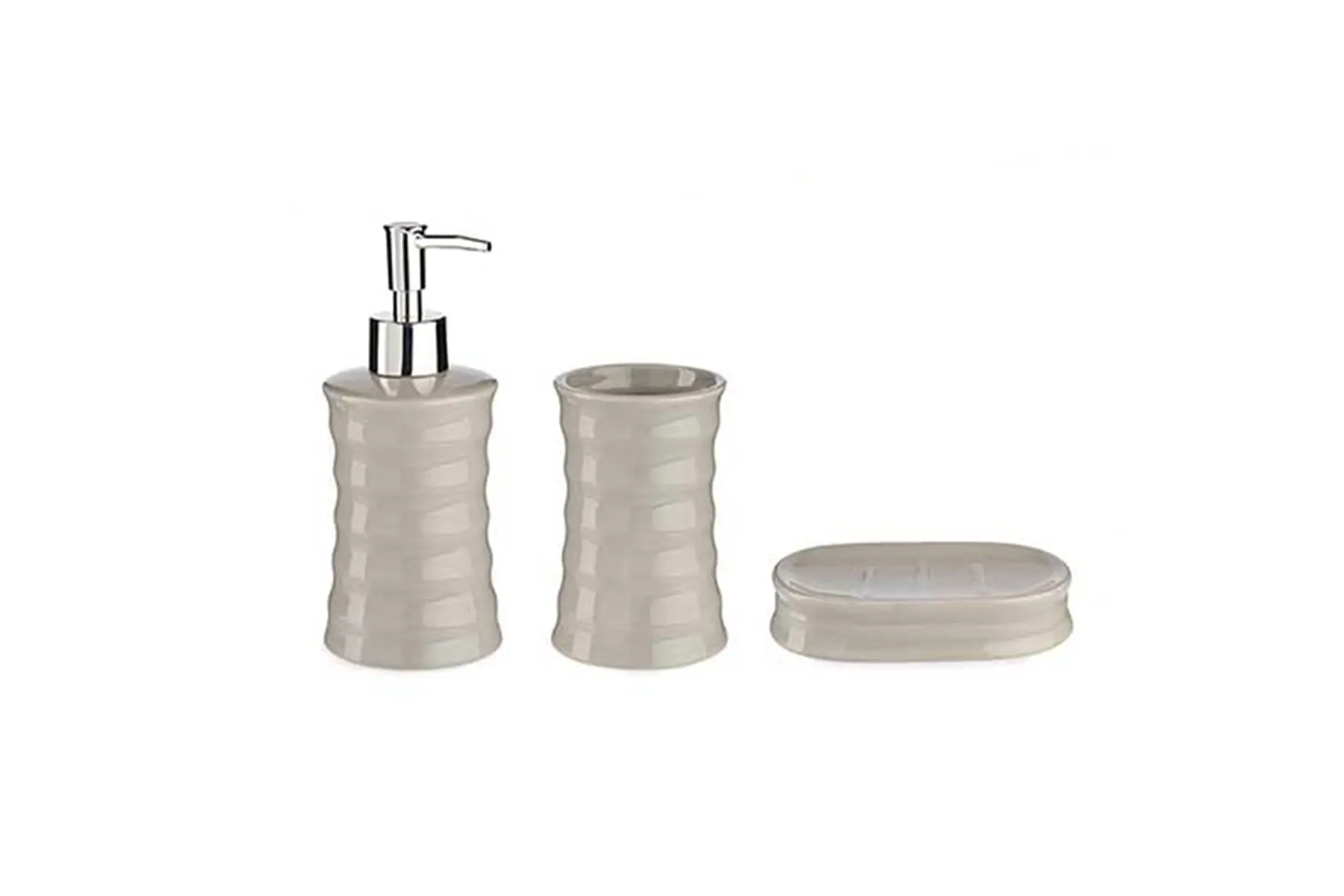 GREY BAMBOO BATH 3 PCS SET