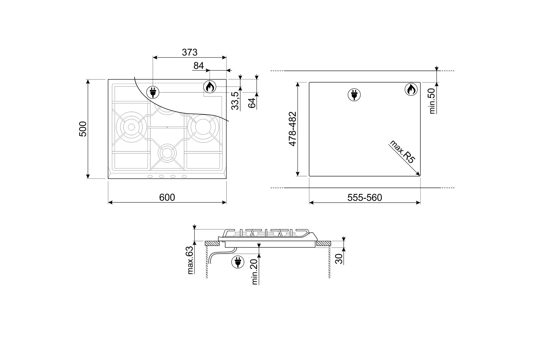 Smeg SR264XGH2 - Image 2