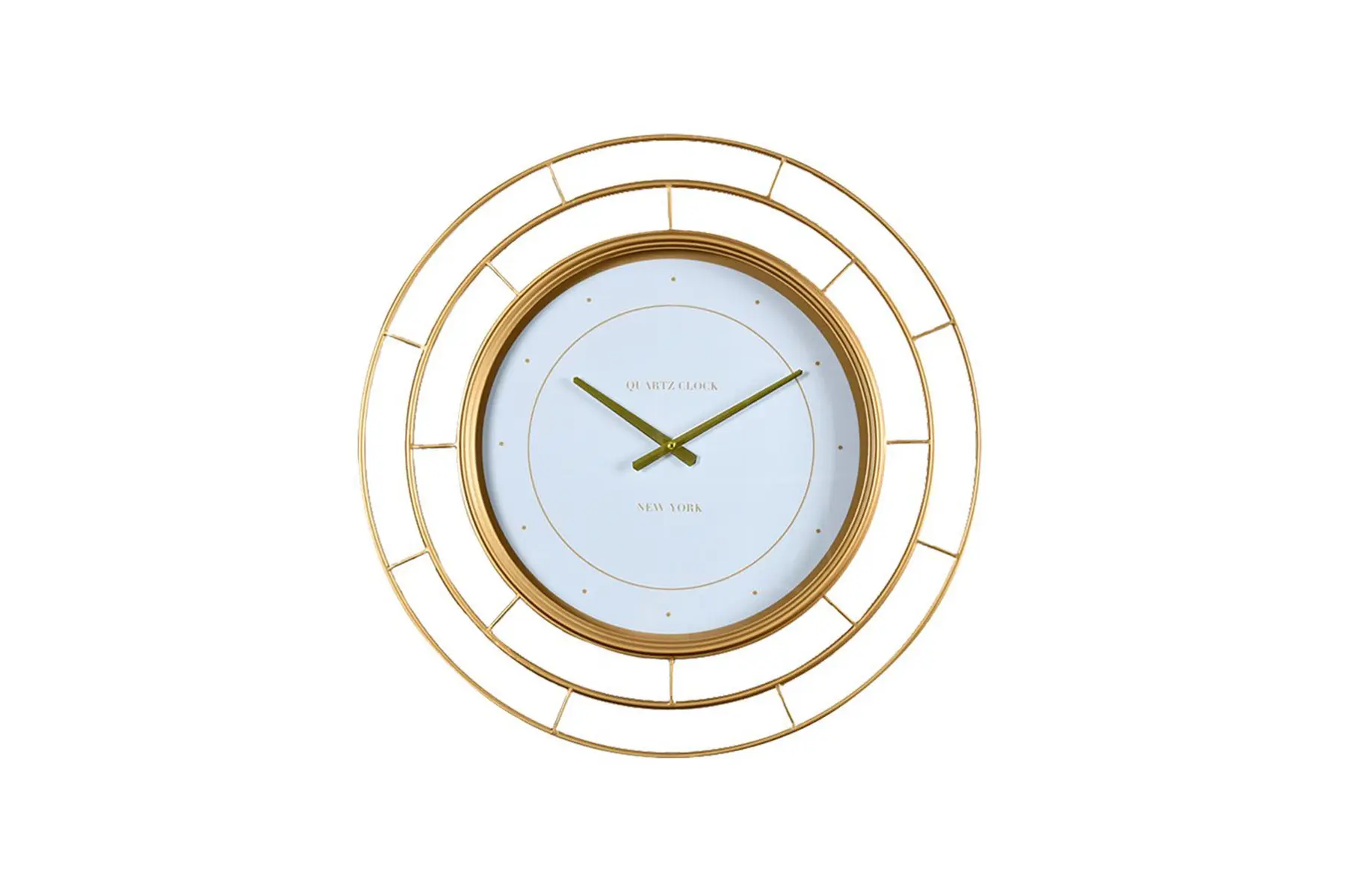 ROYAL GOLD WALL CLOCK GOLD/WH