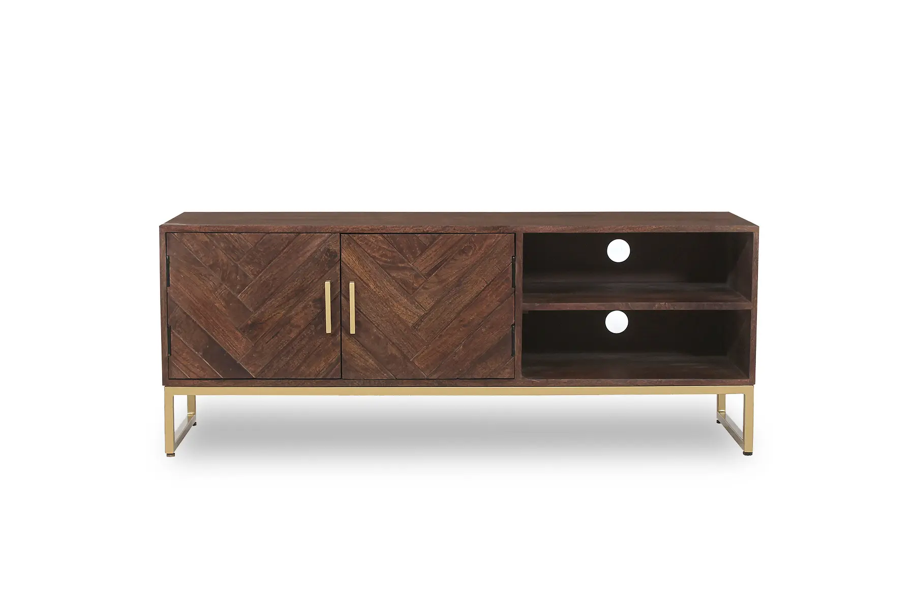 INDY Walnut Finish TV Stand