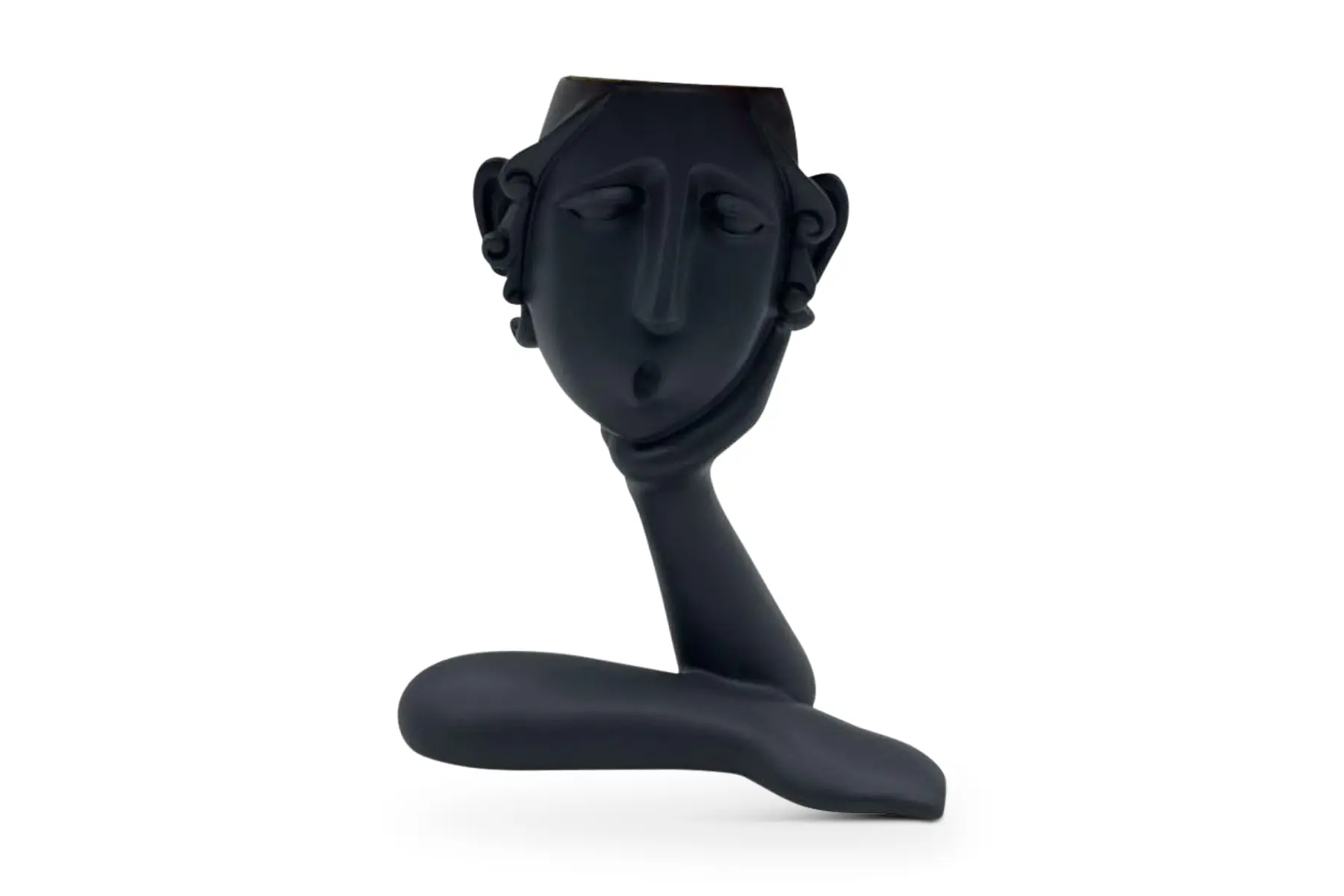 ROMANCE 3 VASE FIGURE BLACK
