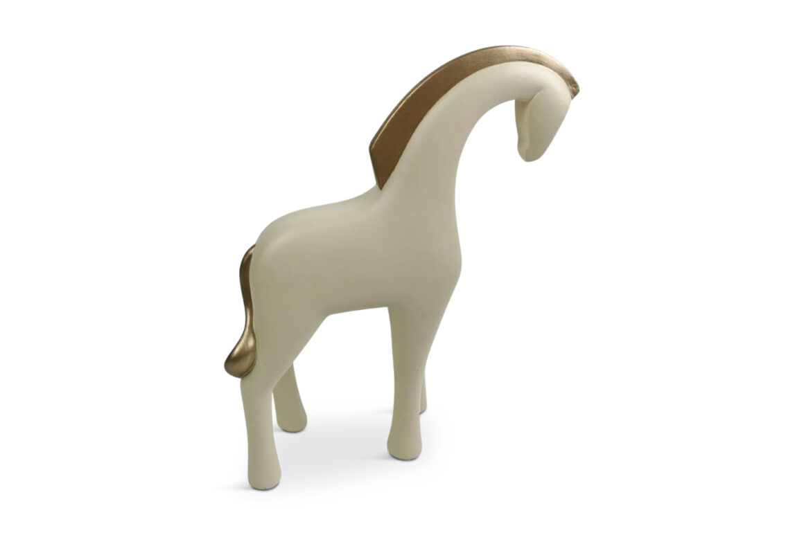 JASPER DECO HORSE POLYRESIN BE