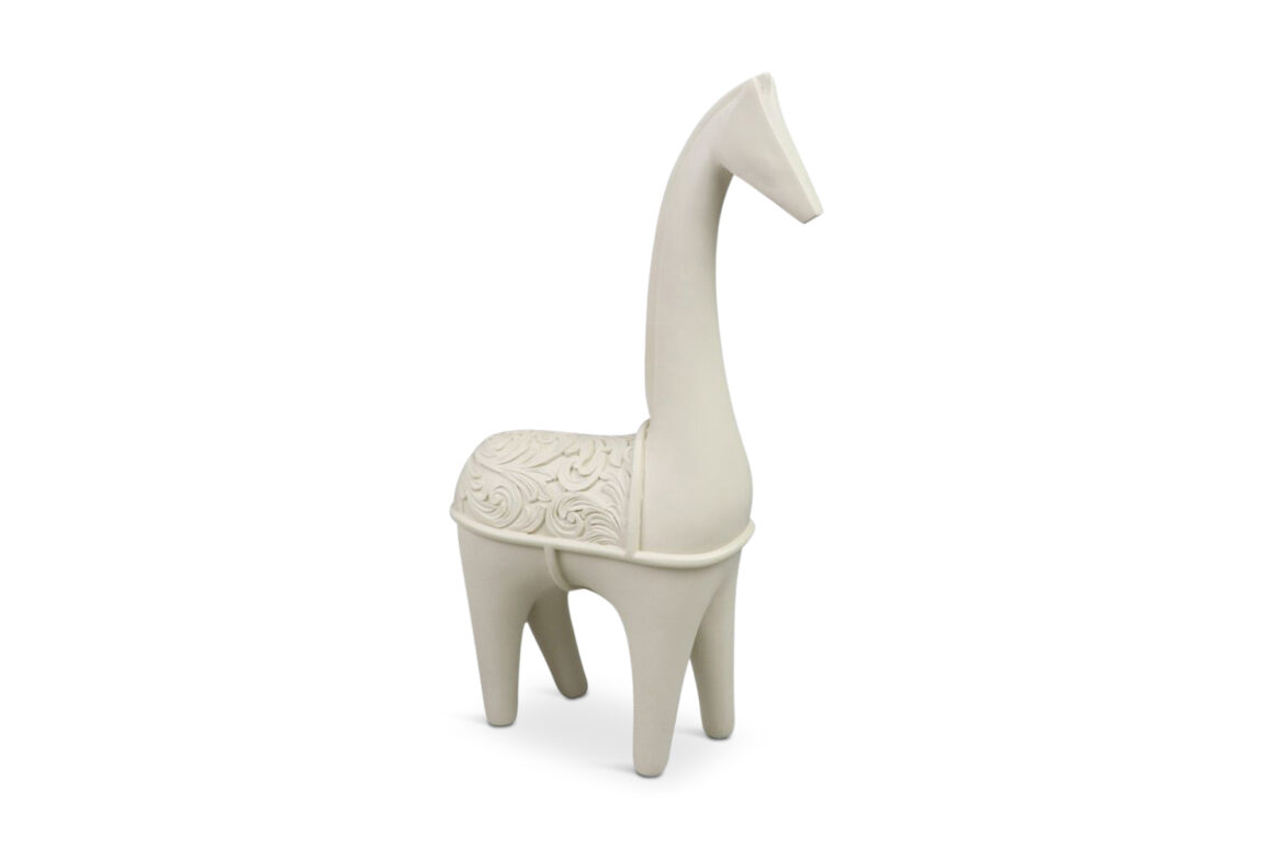 JADE DECO GIRAFFE POLYRESIN CR