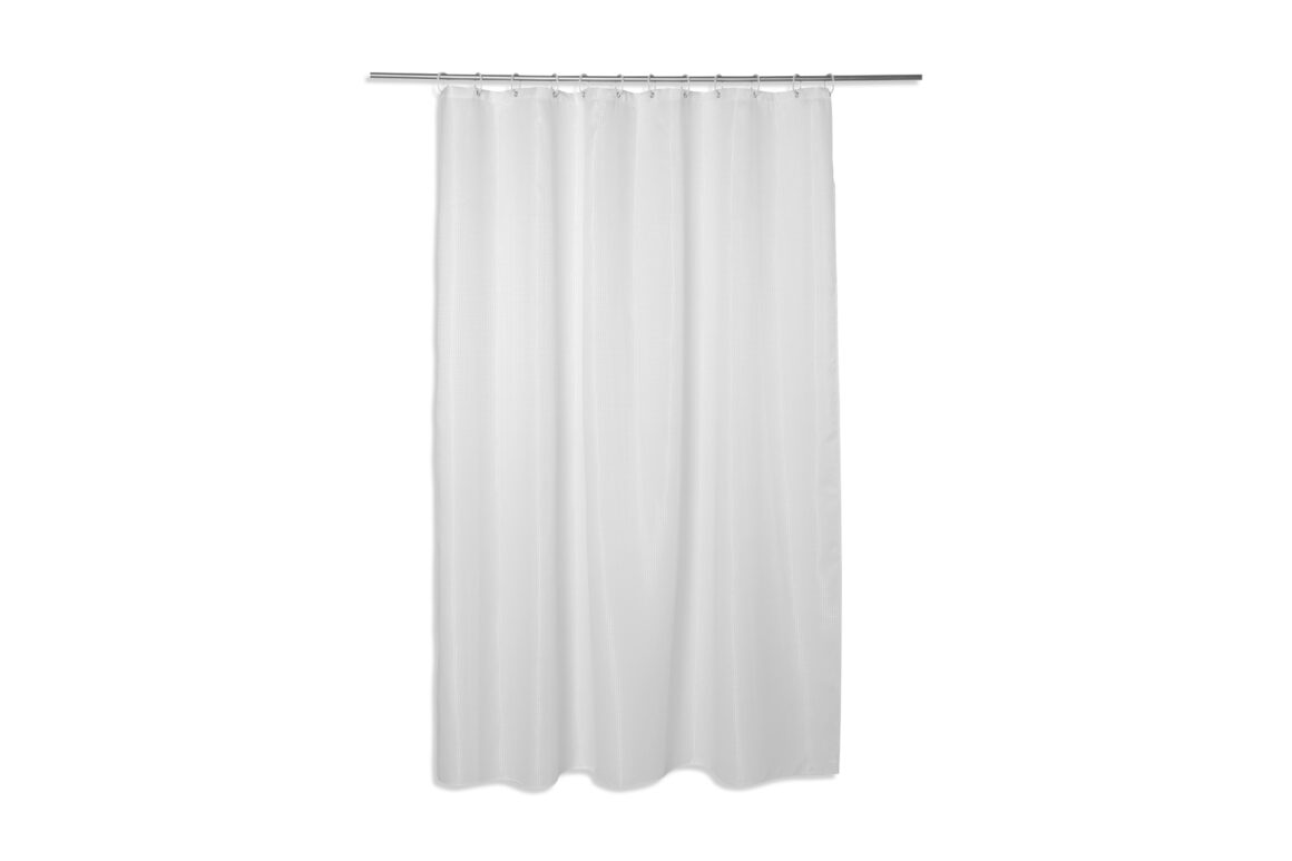COMB SHOWER CURTAIN WHT MODER