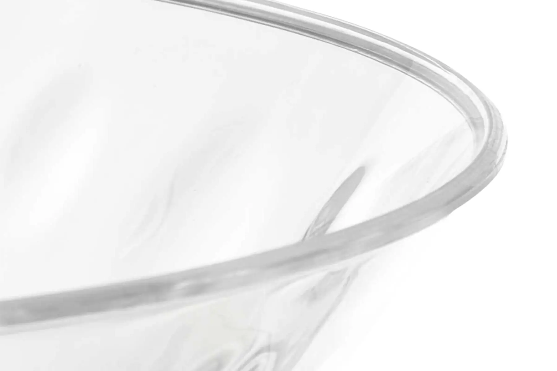 PLASTIC BOWL DOTS 28CM TRANSPA