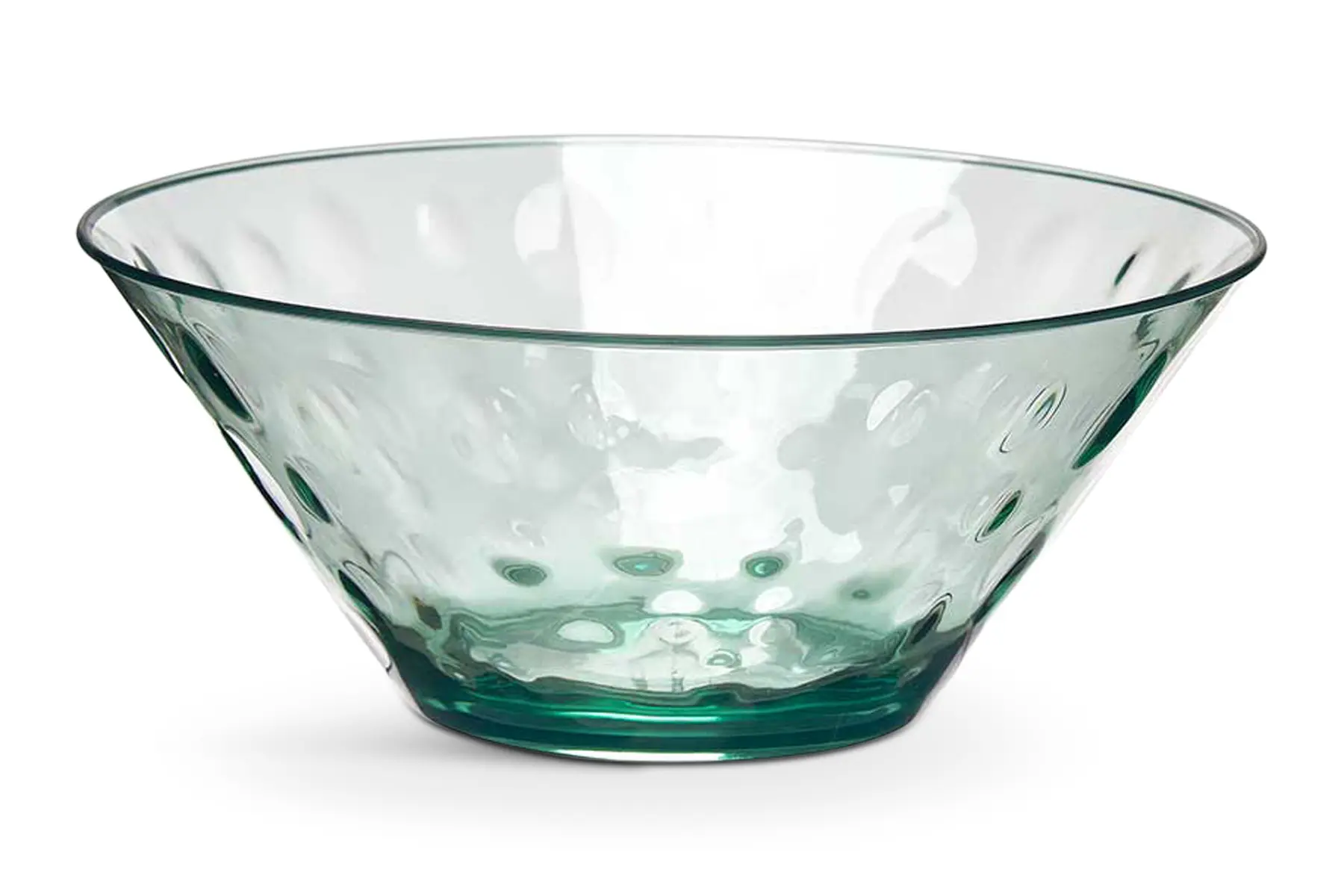 PLASTIC BOWL DOTS 28CM GREEN