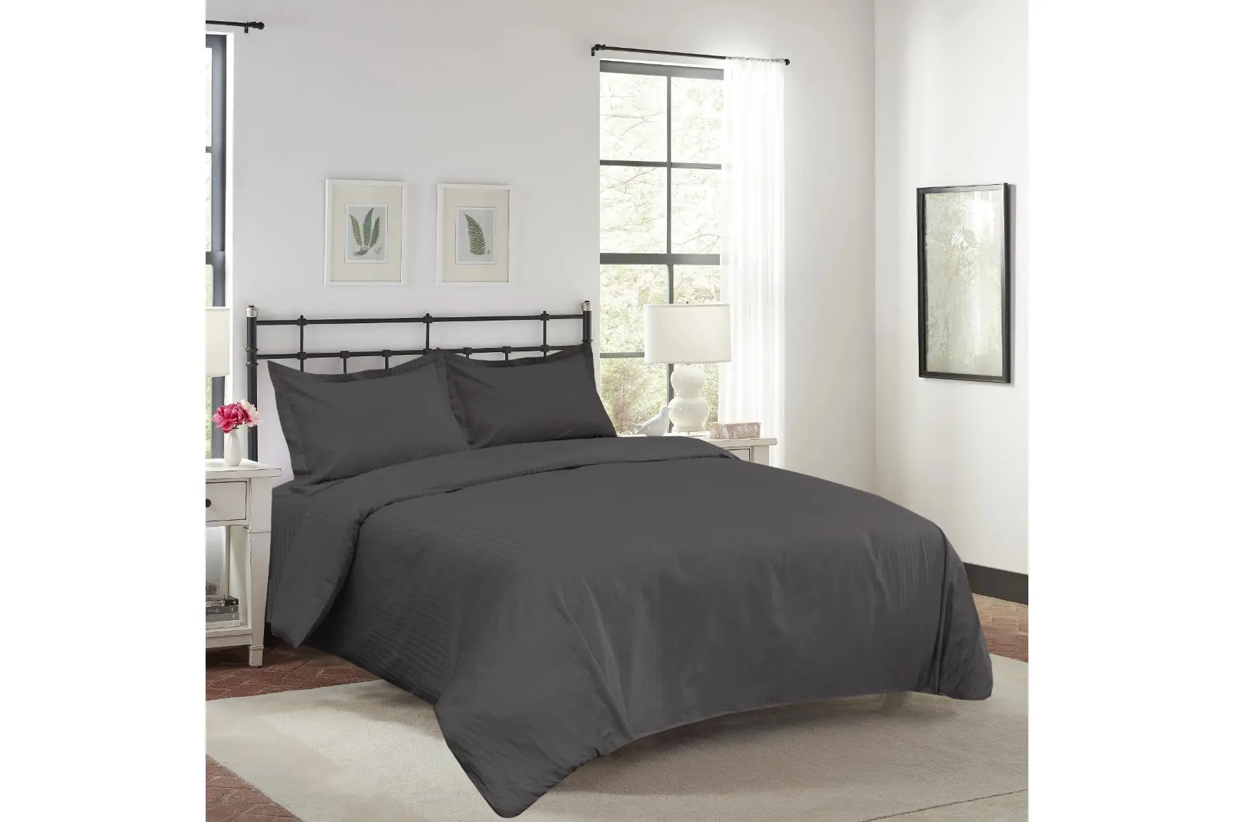 COTTON SATEEN BED SHEETS 5.5FT