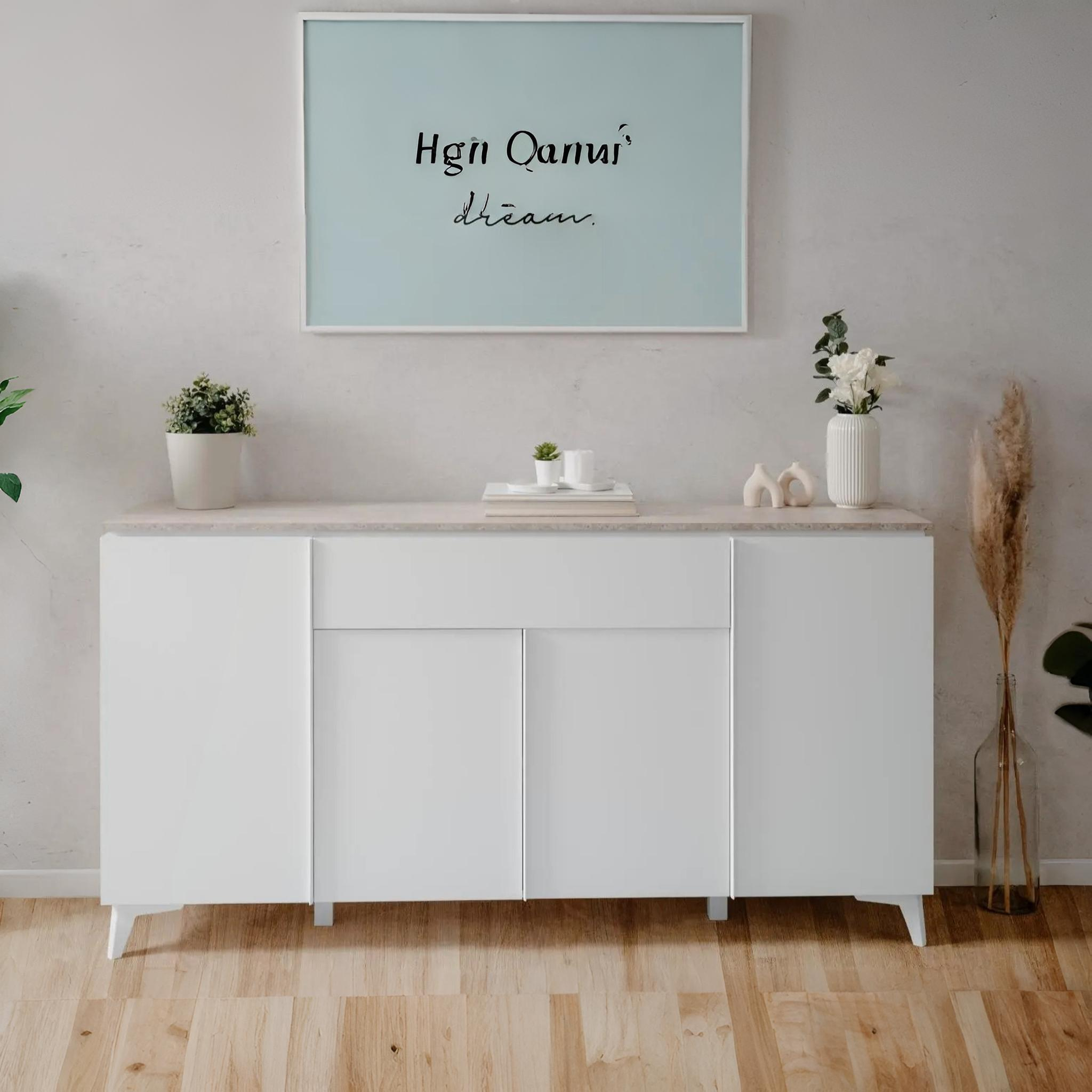 BETRIX White Ceramic Buffet