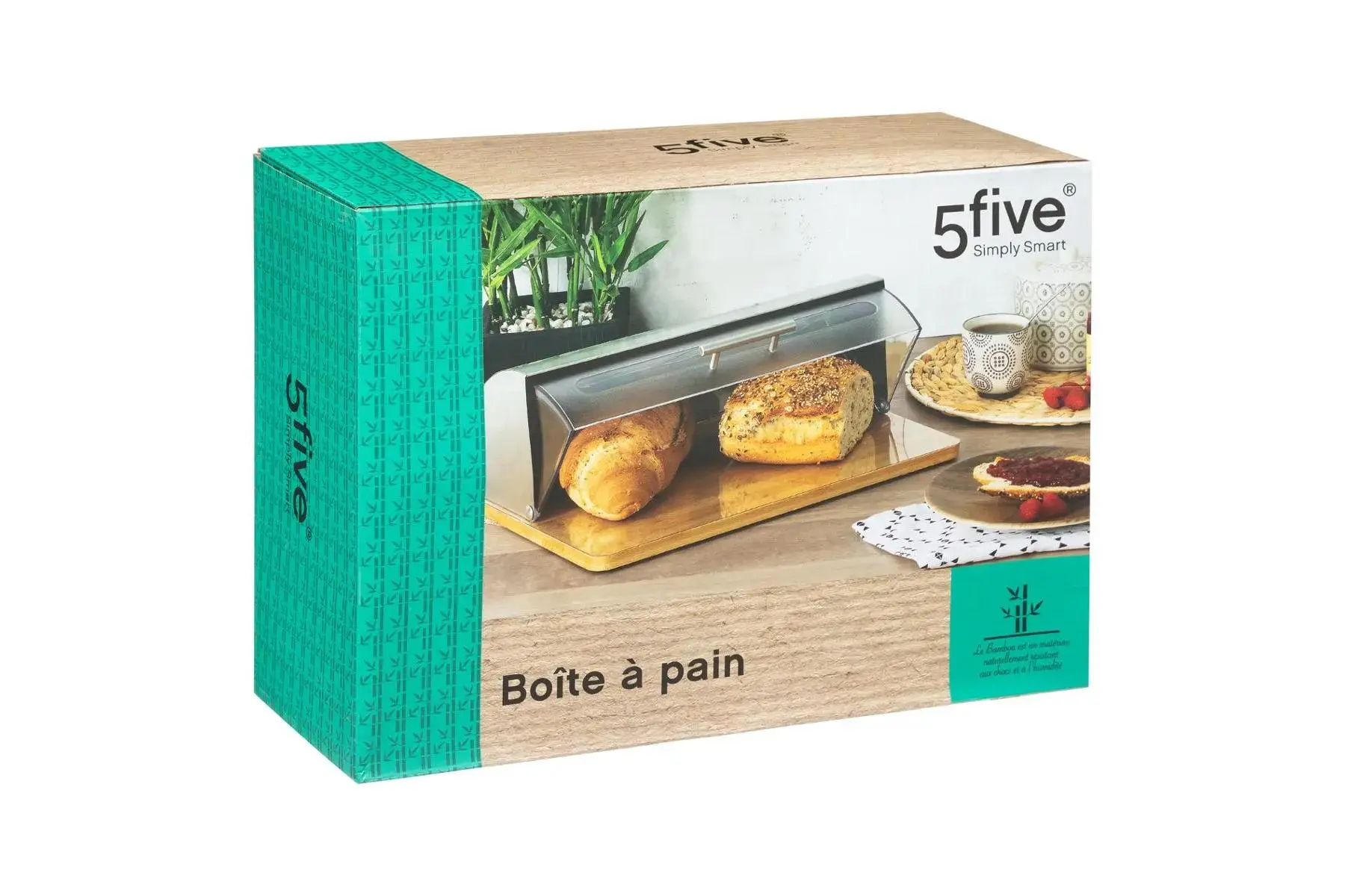 BREAD BOX INOX+BAMBOU