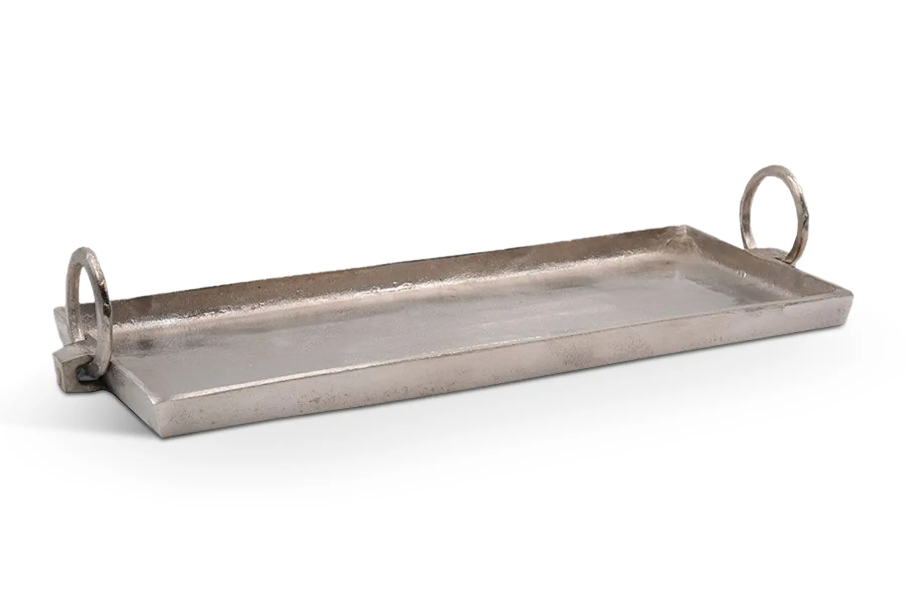 ANGOLO TRAY ALUM SILVER 50x19x