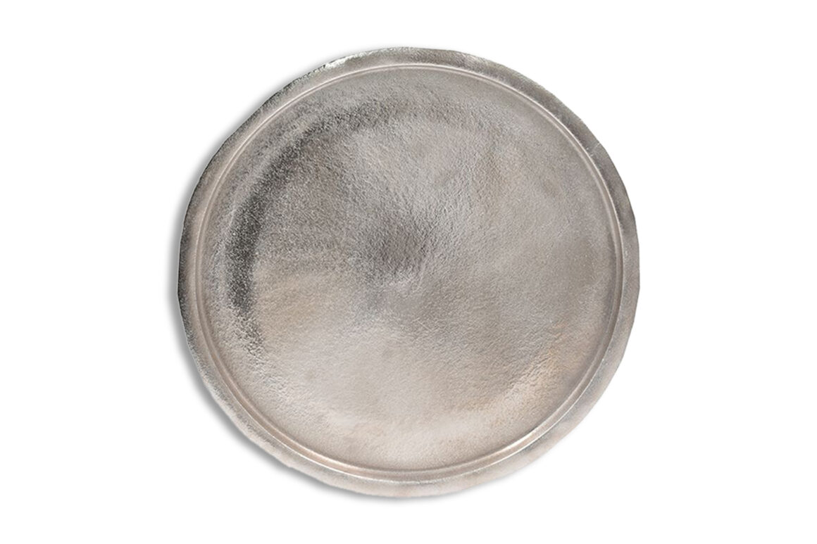 LUNA TRAY ALUM SILVER D46xH3