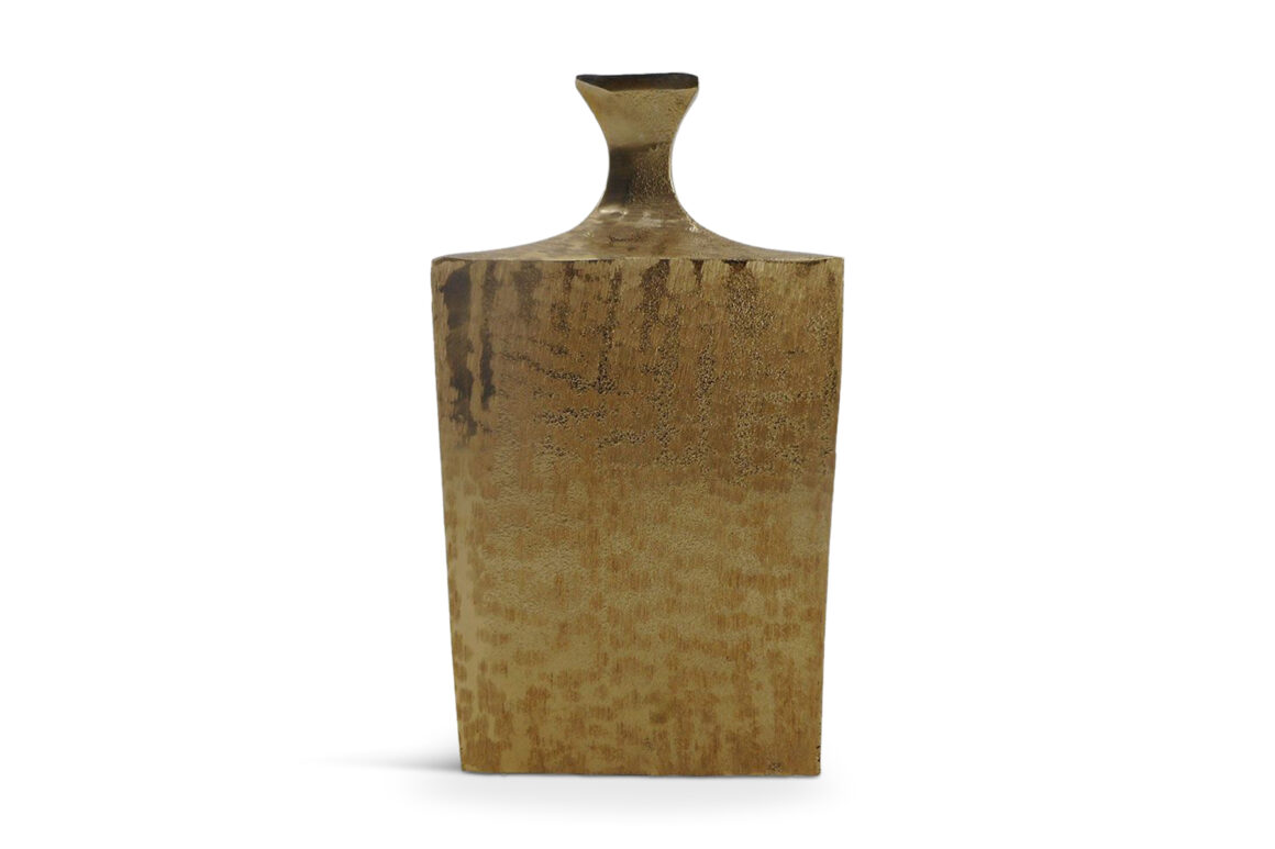 FLASCHE VASE ALUMINIUM GOLD