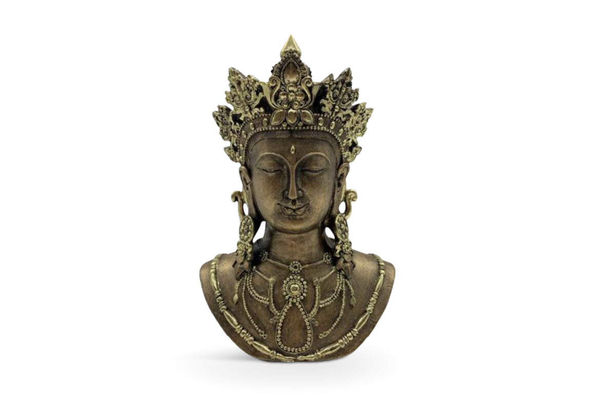 GODDESS DECO FIGURE POLYR GOLD