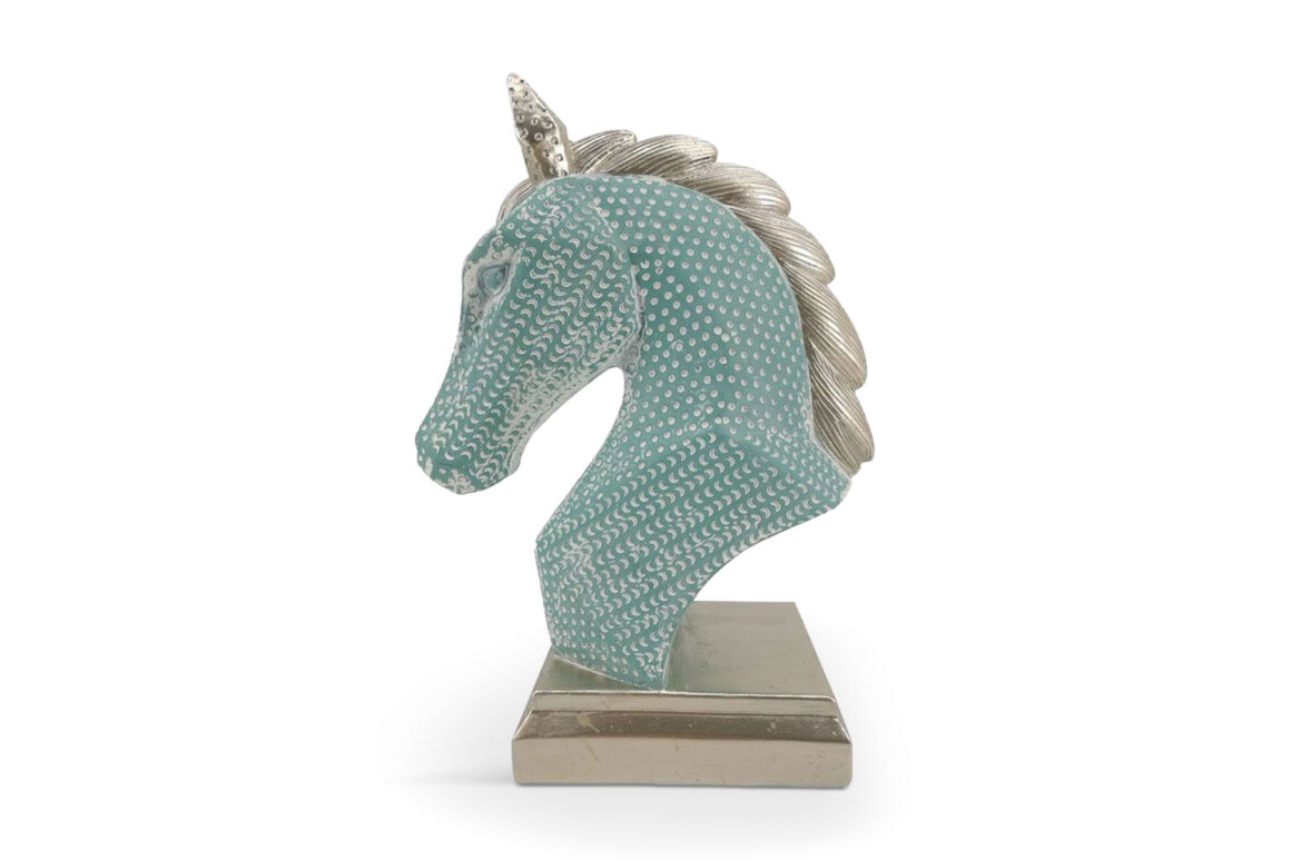 KOOS DECO HORSE MINT SILVER