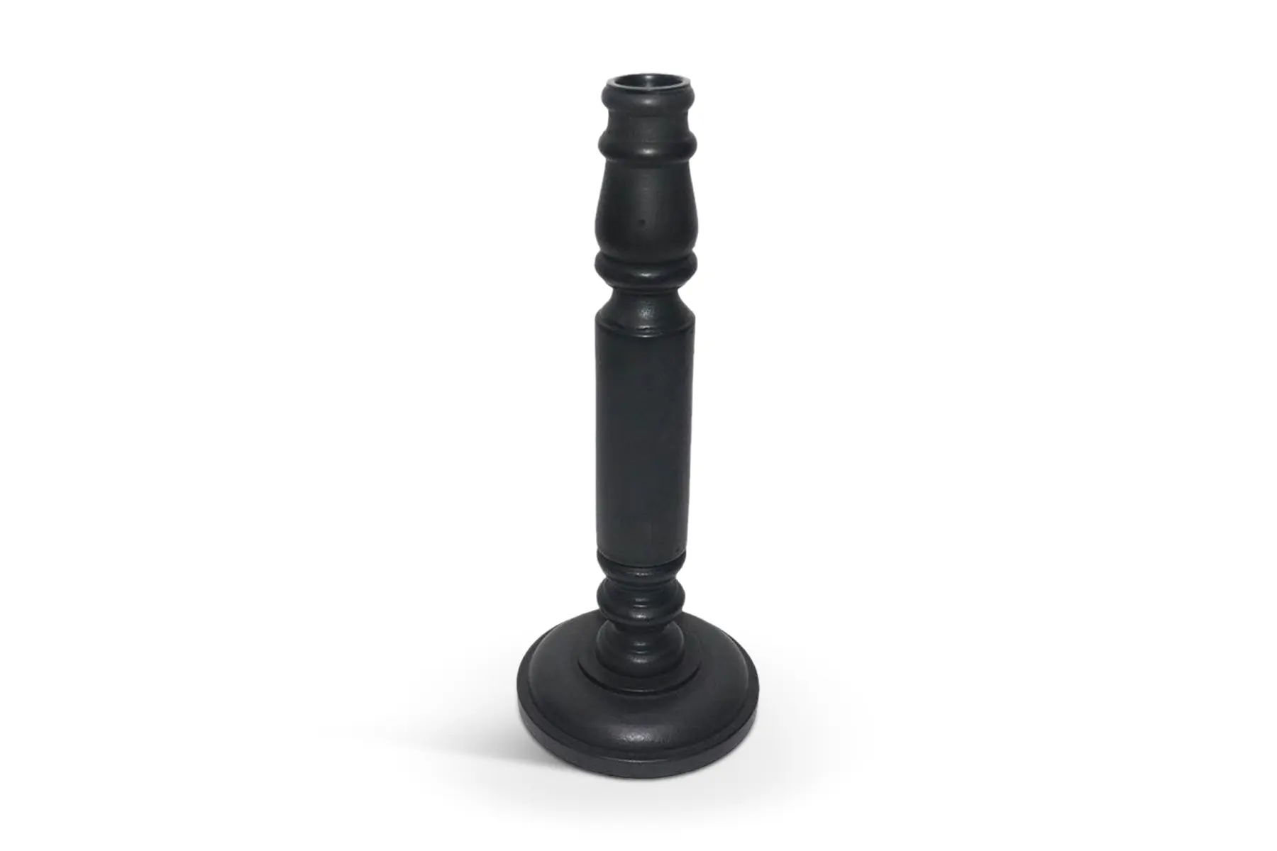 CLASSIC CANDLE HOLDER WOOD BLK