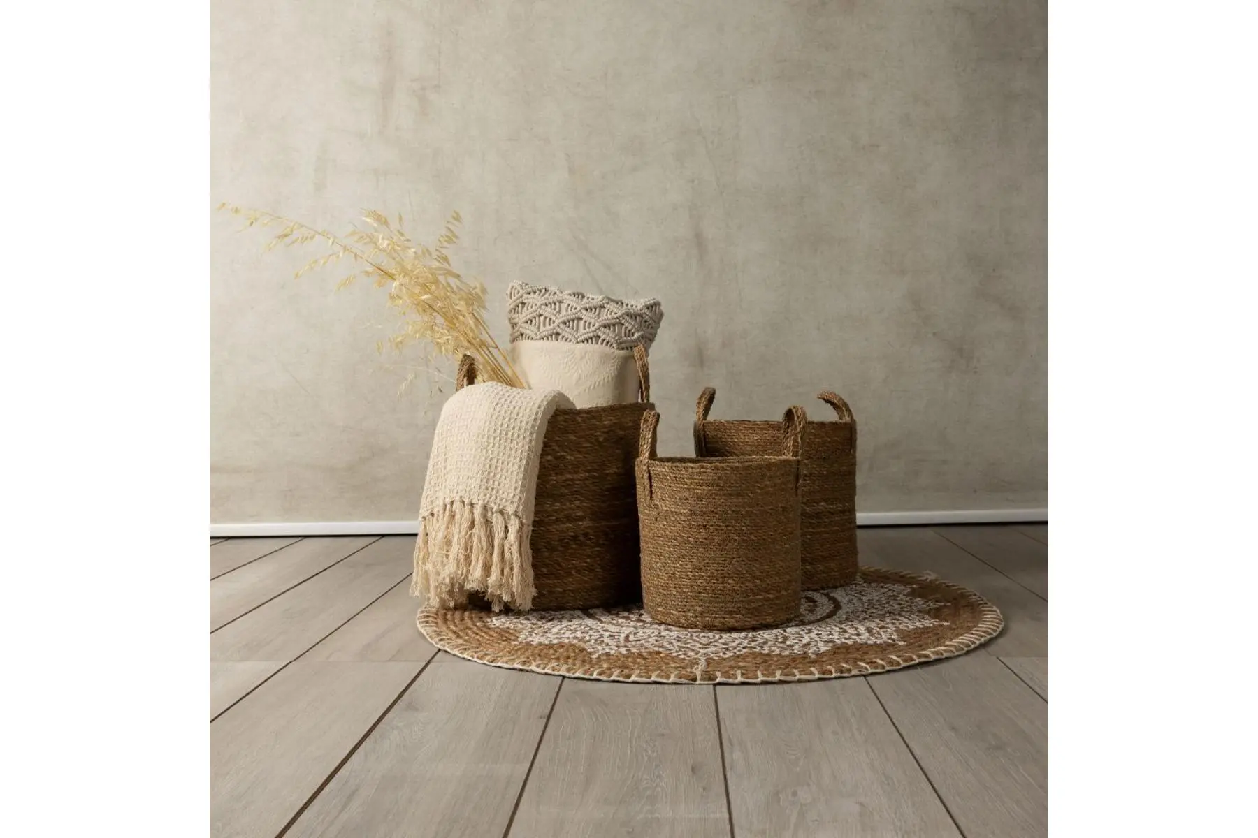 DEL MAR BASKET SET 3PCS NATURA - Image 2