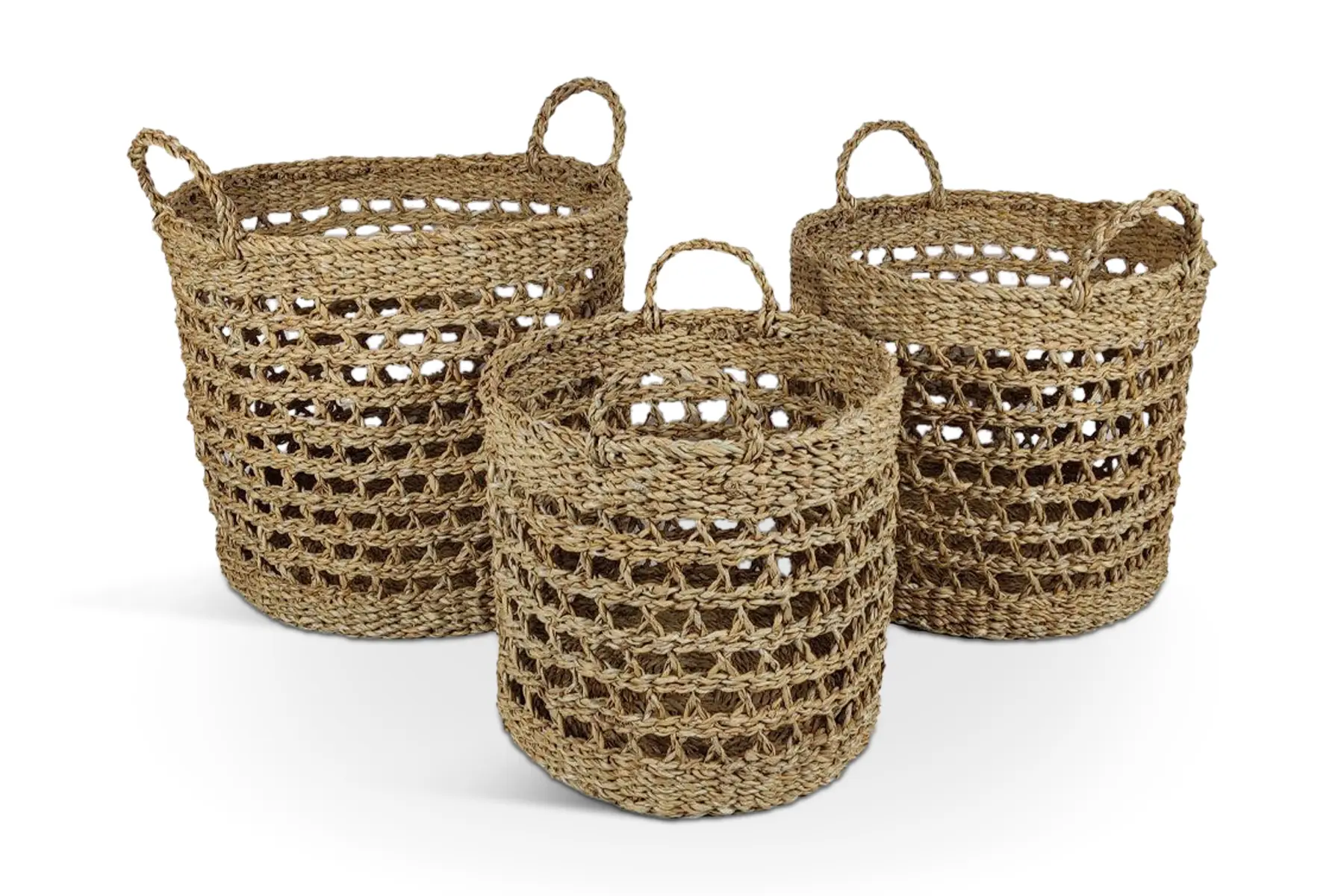 ALMAR BASKET SET 3PCS NATURAL