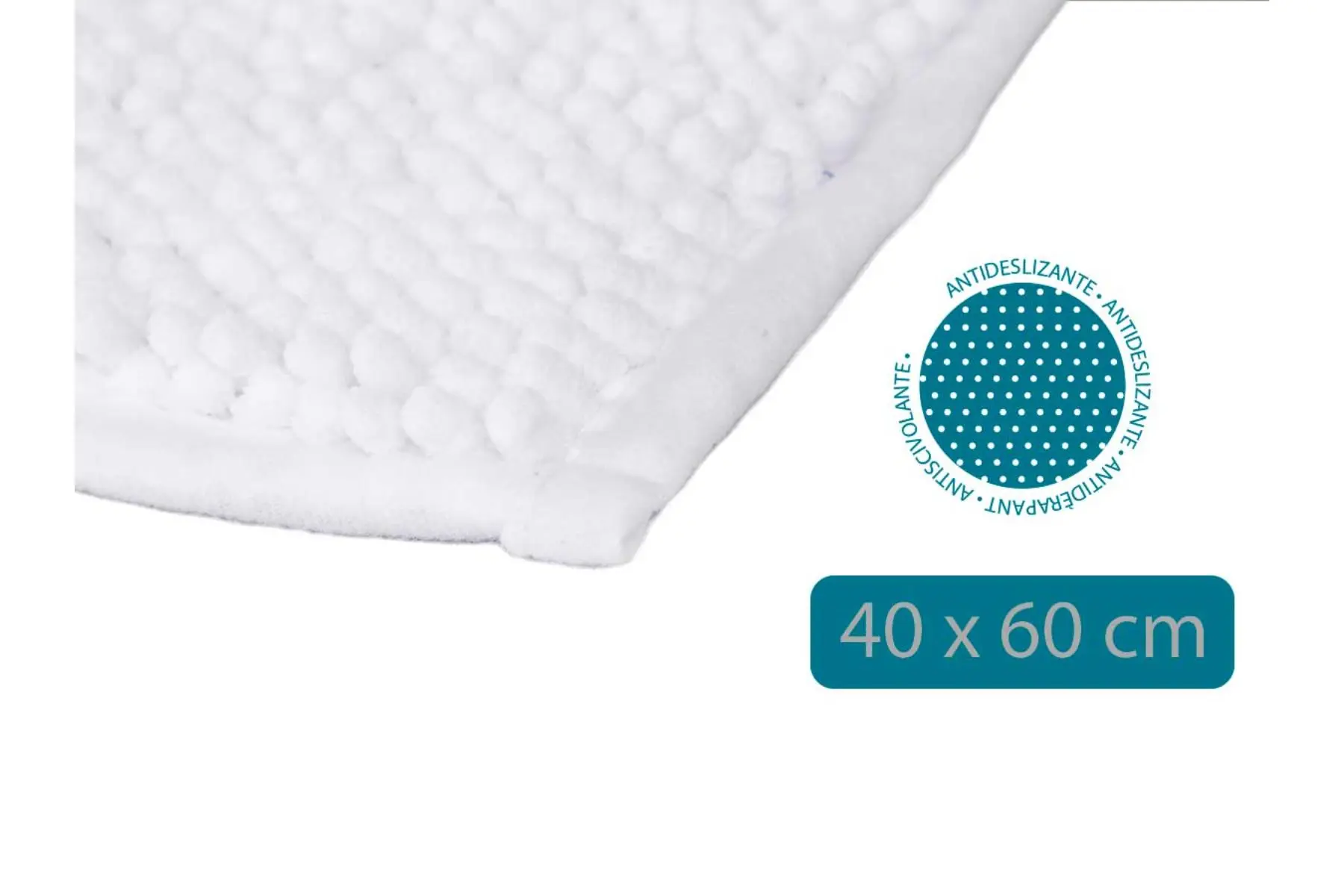 40X60CM WHITE BATHROOM RUG