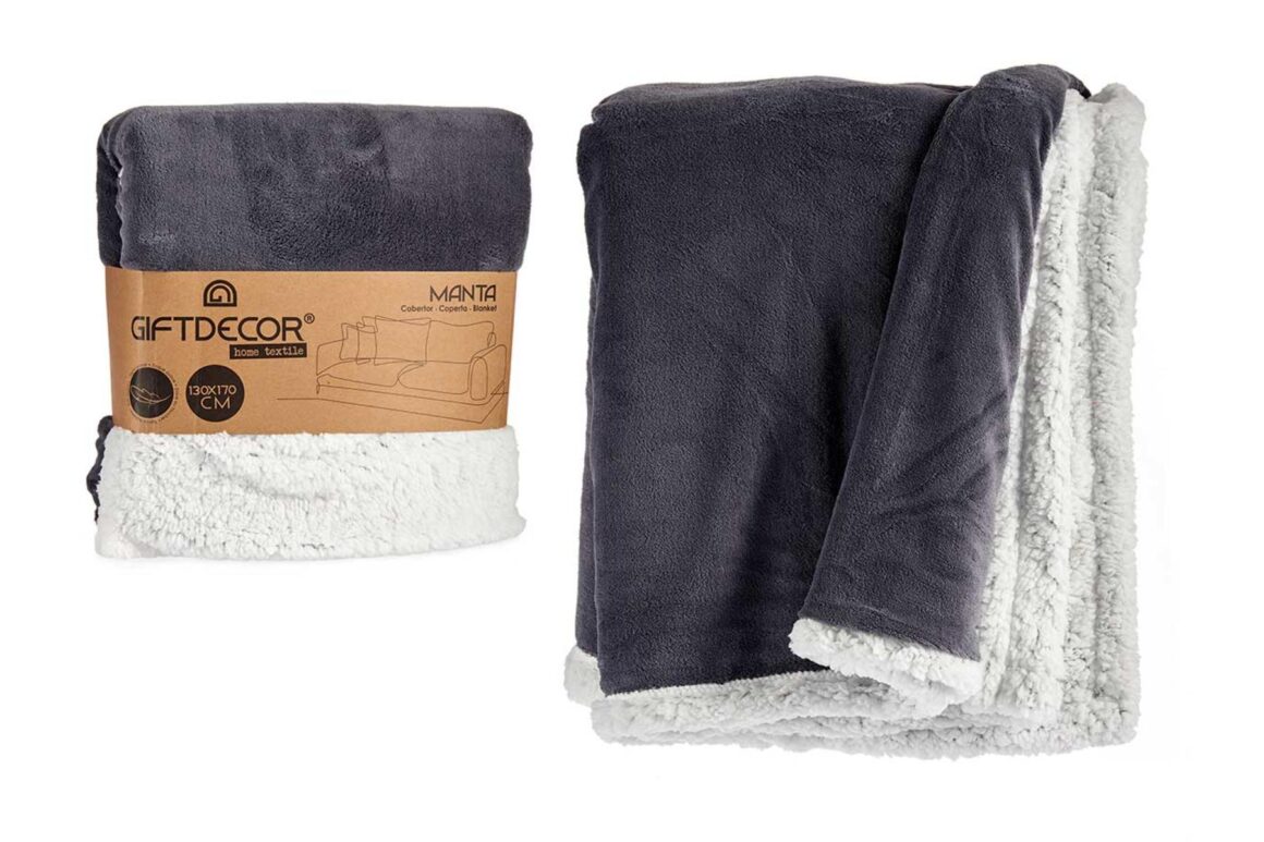 130X170CM DARK GREY CORAL