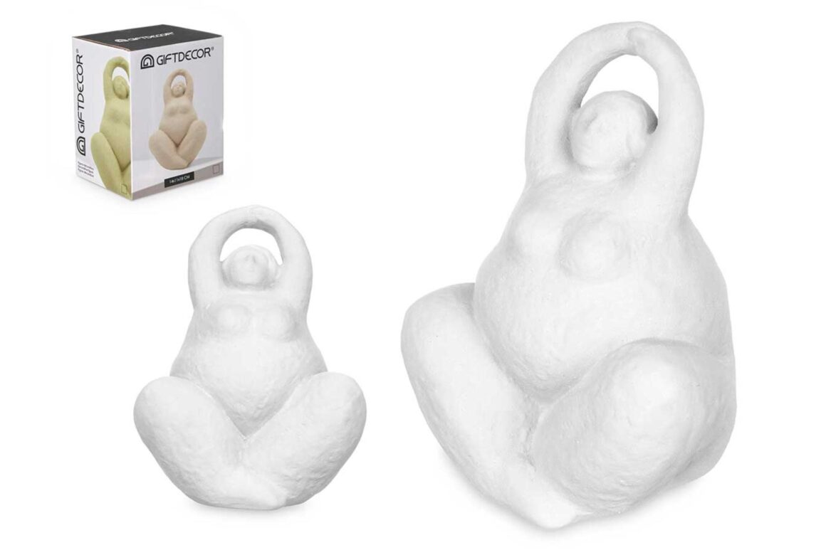 WOMAN FIGURE YOGA WHITE