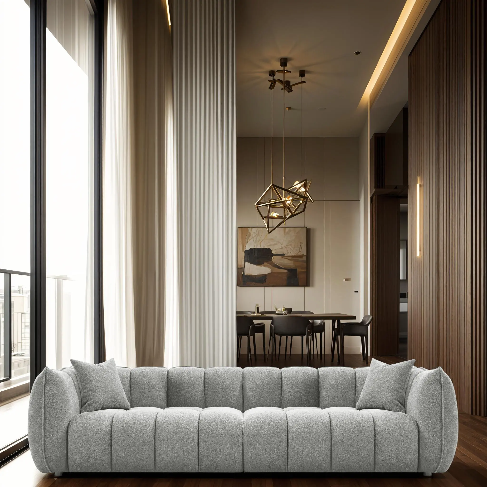 SOFITA fabric sofa extra-wide