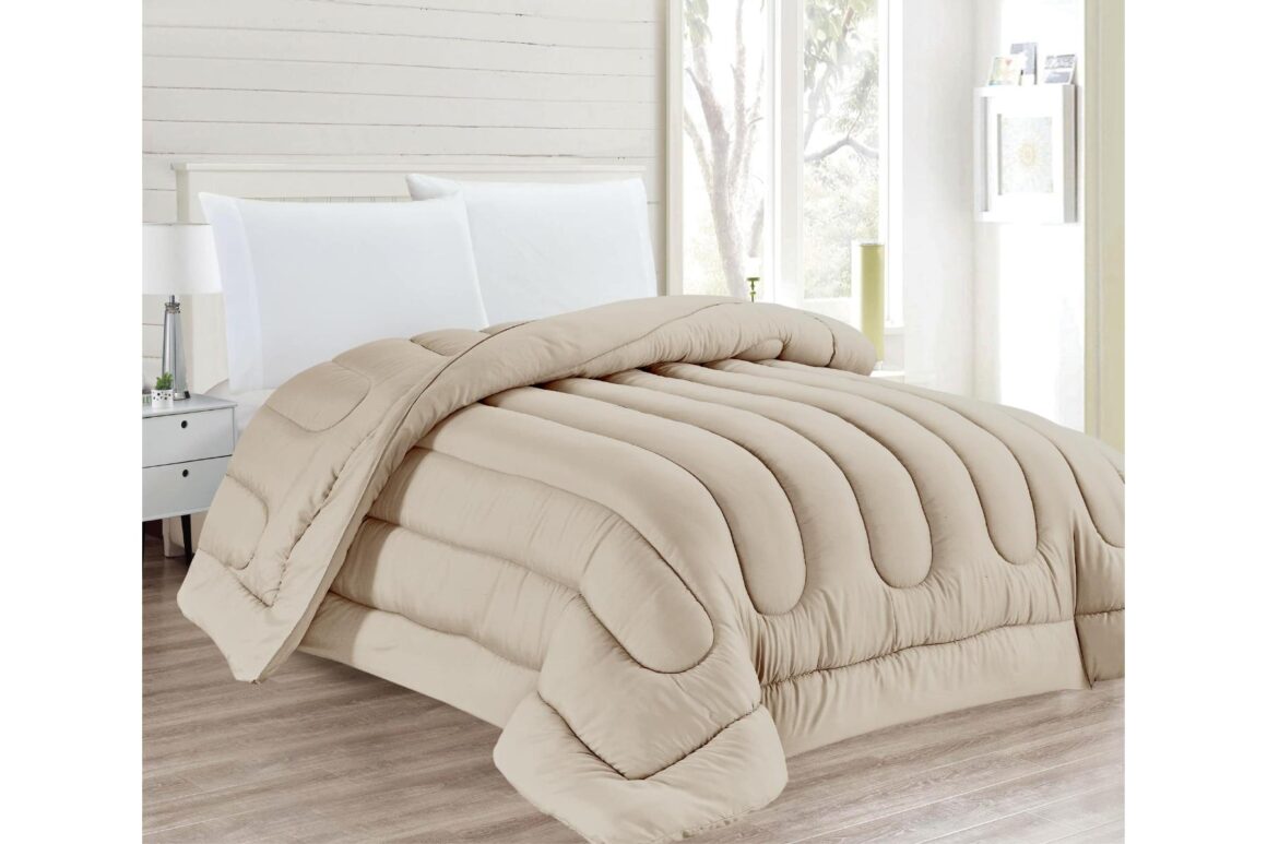 DYED QUILT 180X240 BEIGE