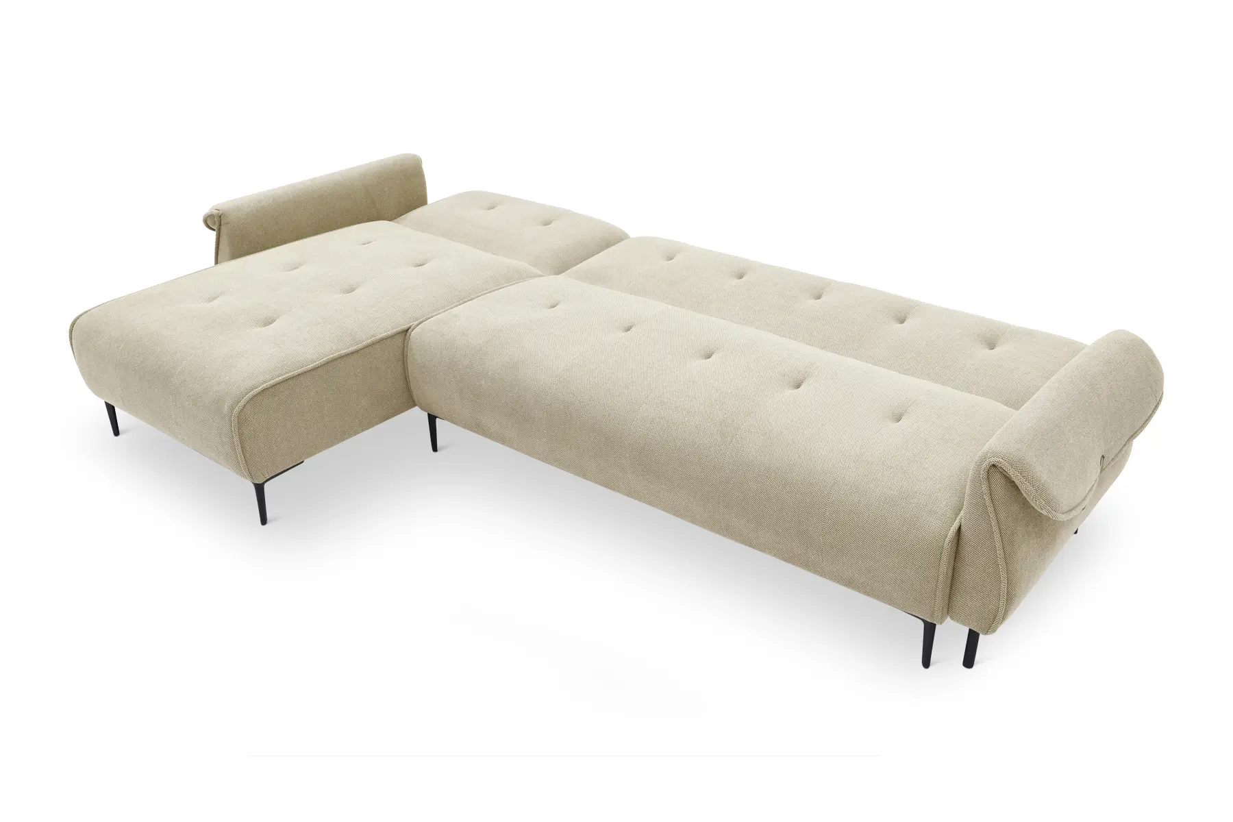 REVE Beige Sofa-Bed with Reversible Corner - Image 5
