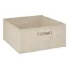 STORAGE BOX 31X15 BEIGE LINEN