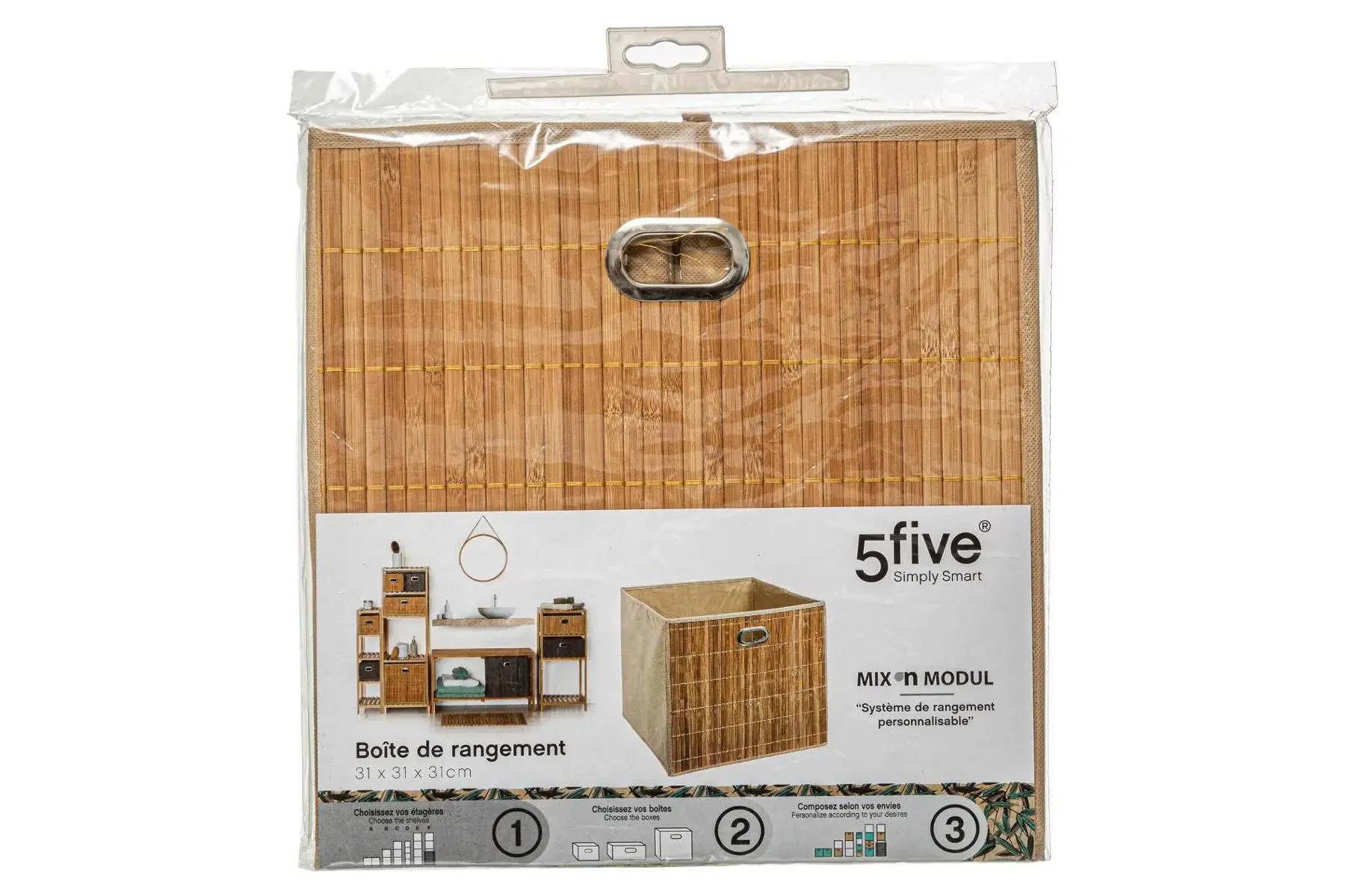 BASKETS 31X31 BAMBOO NAT