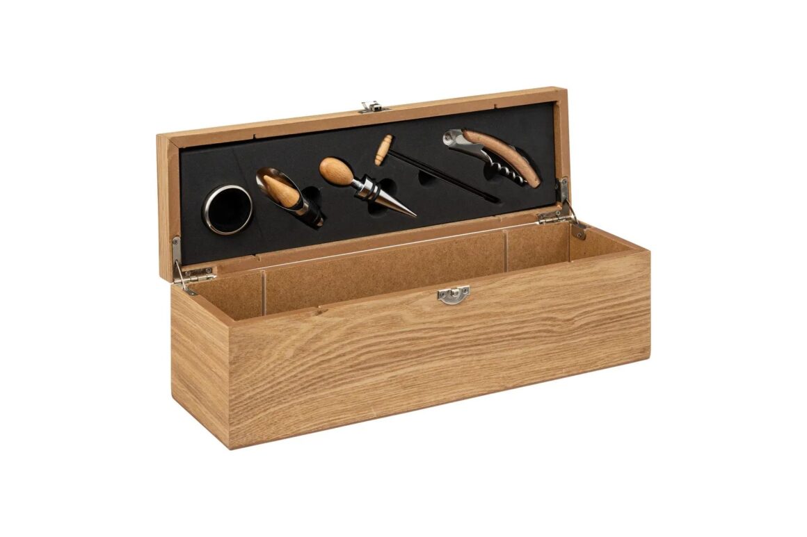 SOMMELIER KIT 5PCS WOOD MARC