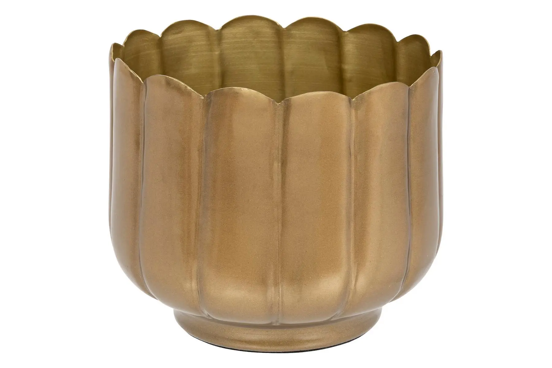 GOLD METAL POT FLO D15 H14