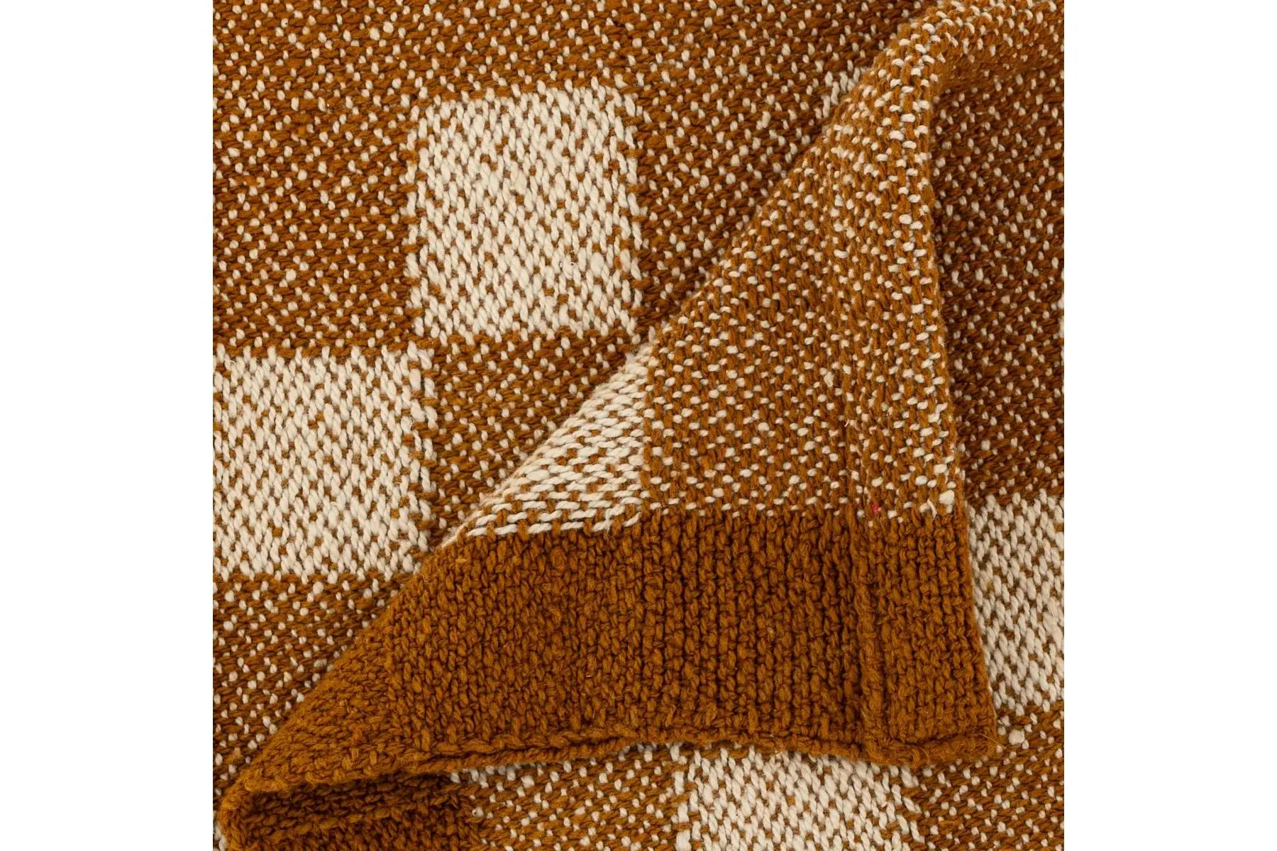 THROW KNIT CHECKED 130X180