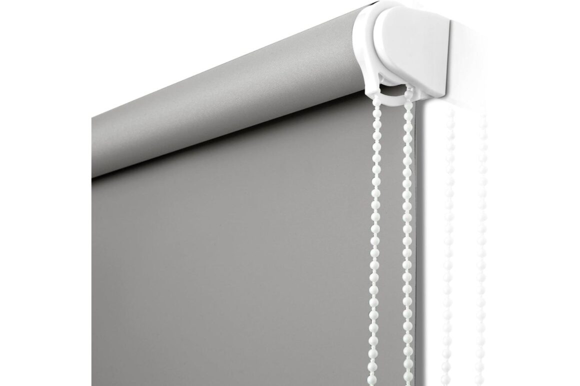 BLACKOUT ROLLER BLINDS 160X240 GREY