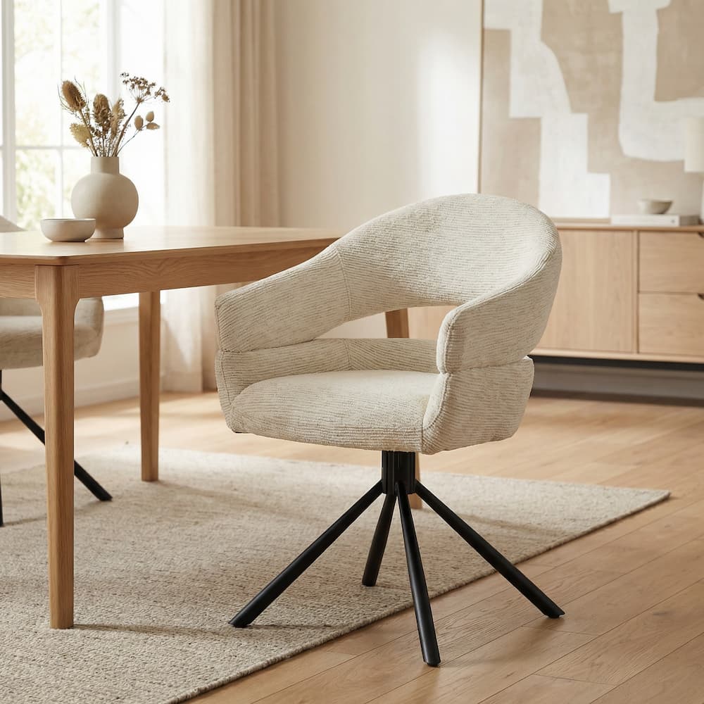 RUDIO Beige Dining Chair