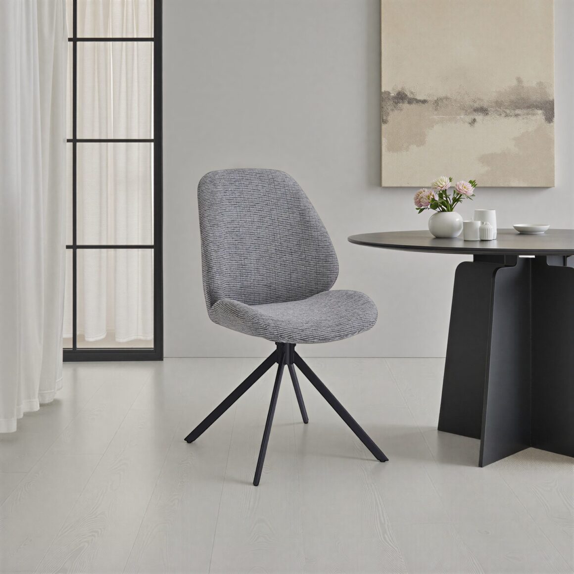 CHAKRA Grey Dining Chair