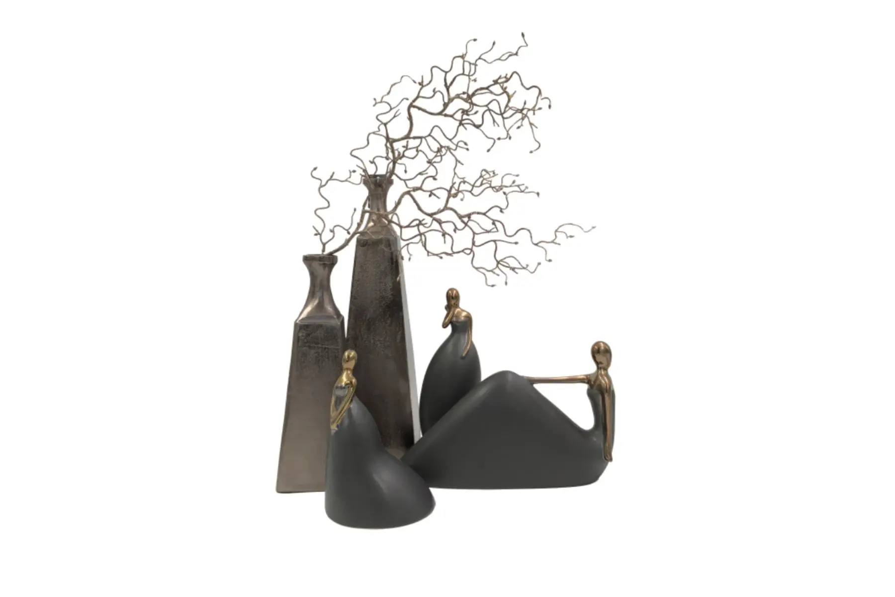 GLORY VASE ALUMINIUM BLACK