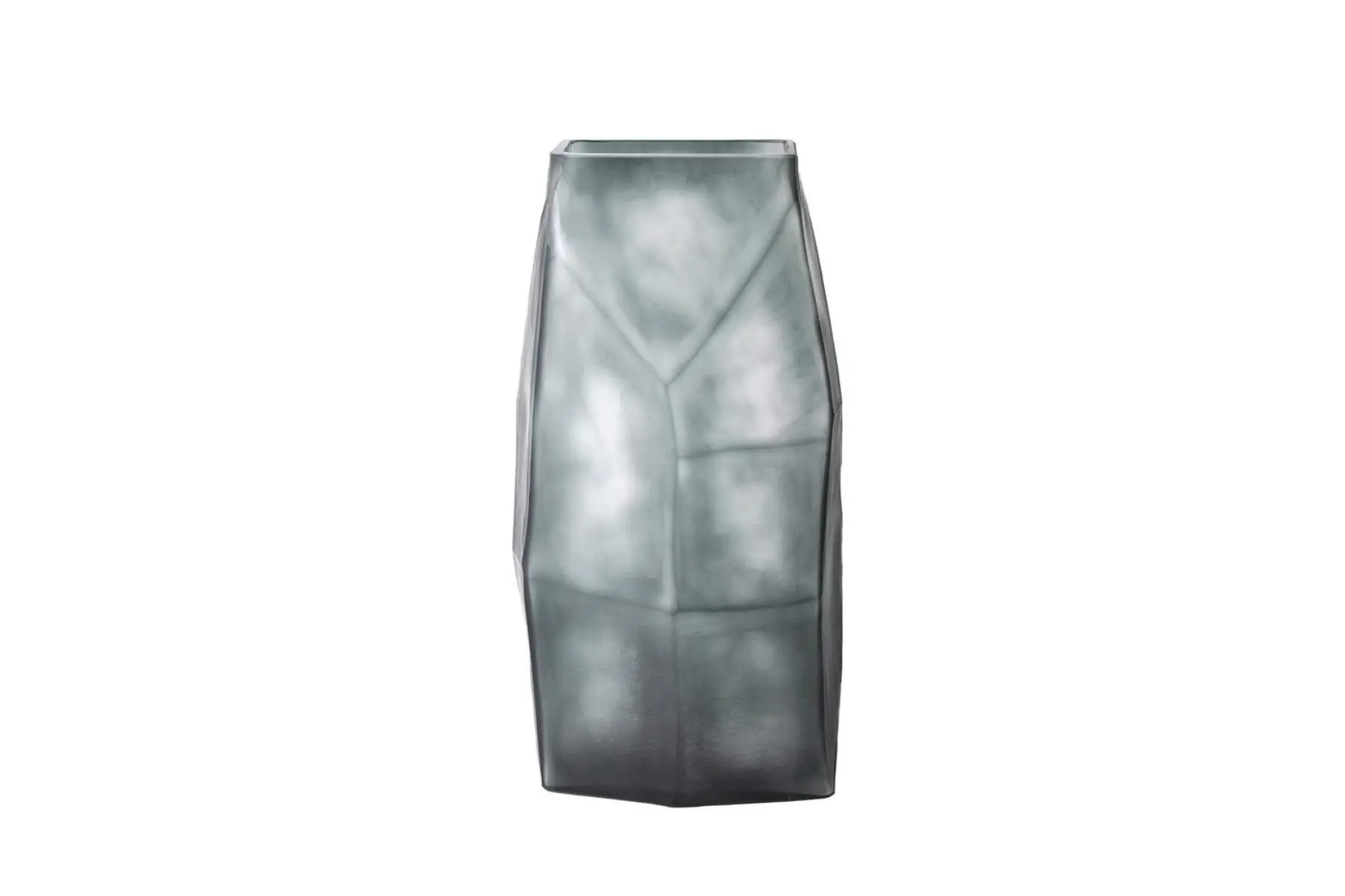 ROCHE GREY VASE GLASS GREY