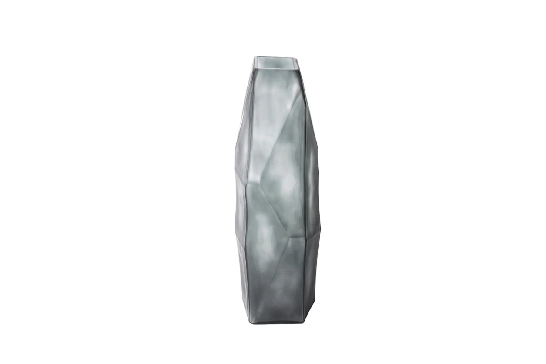 ROCHE GREY VASE GLASS GREY
