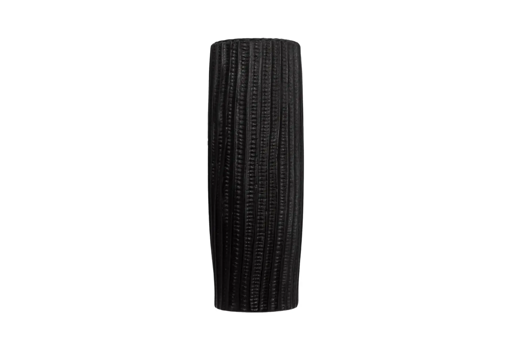 RIGE VASE CERAMIC BLACK SAND M
