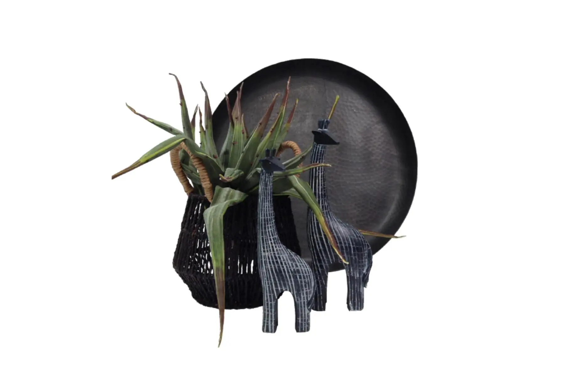 KAMILO1 DECO GIRAFFE  BLK WHT