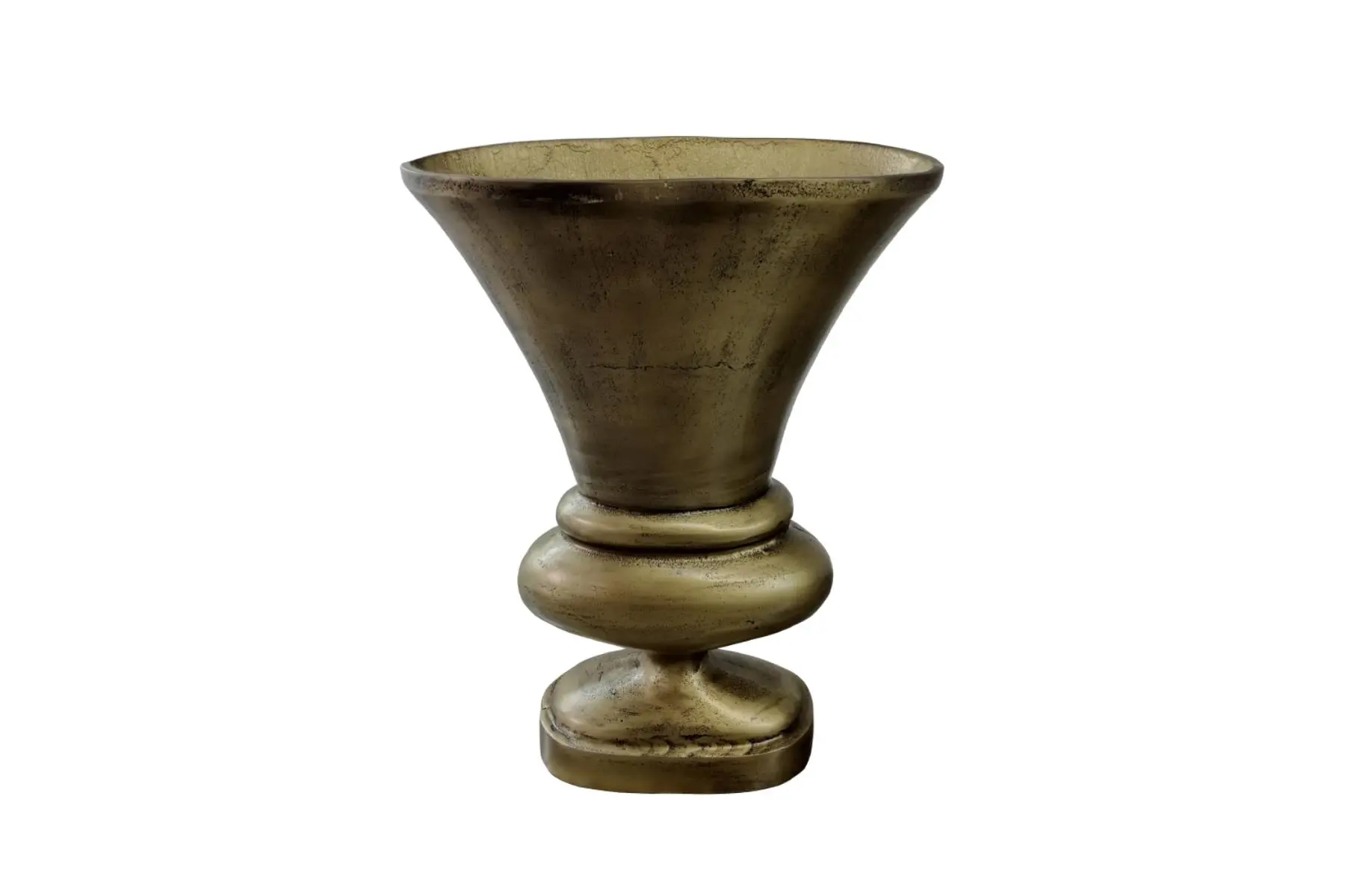 MUT VASE ALUMINIUM GOLD ANTIQU
