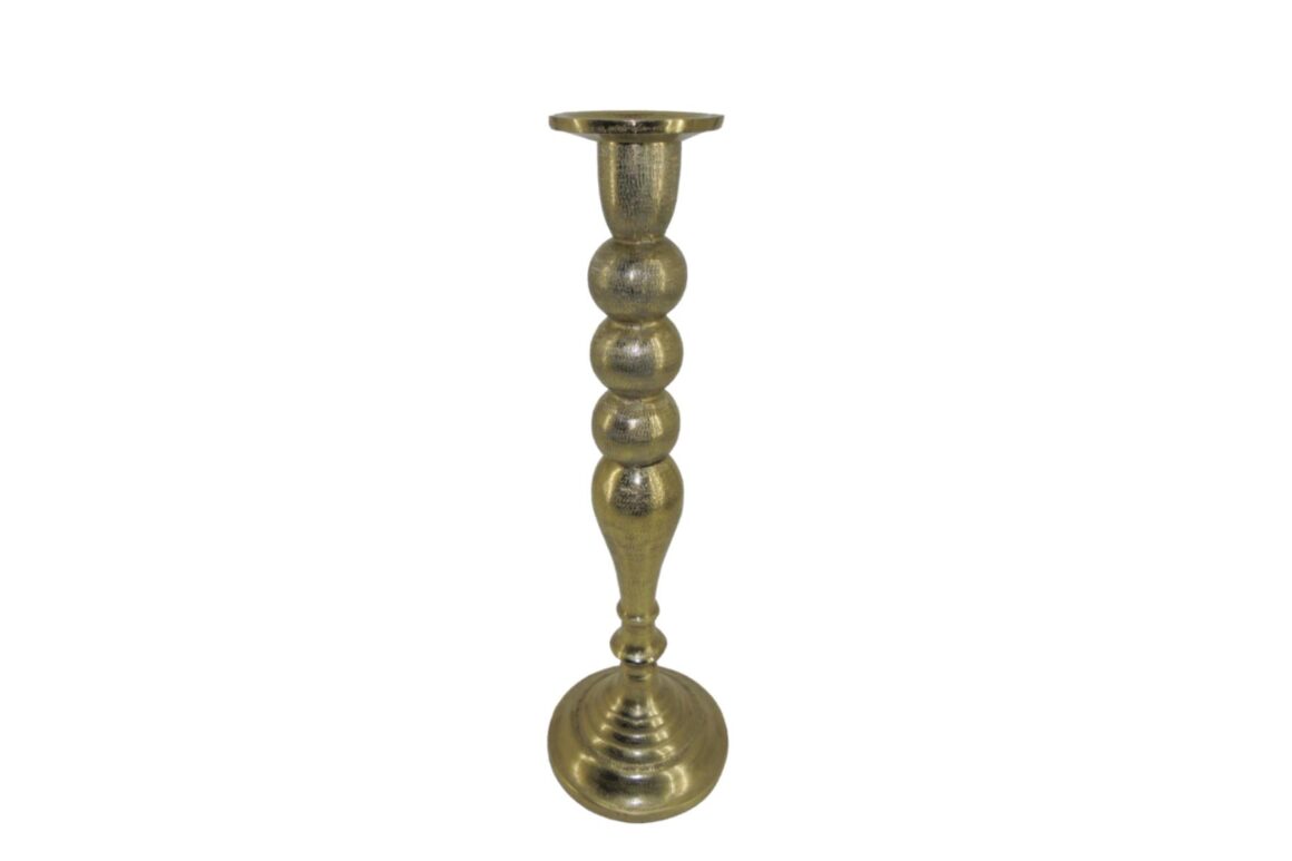 DAZZLE CANDLE HOLDER ALMN GOLD