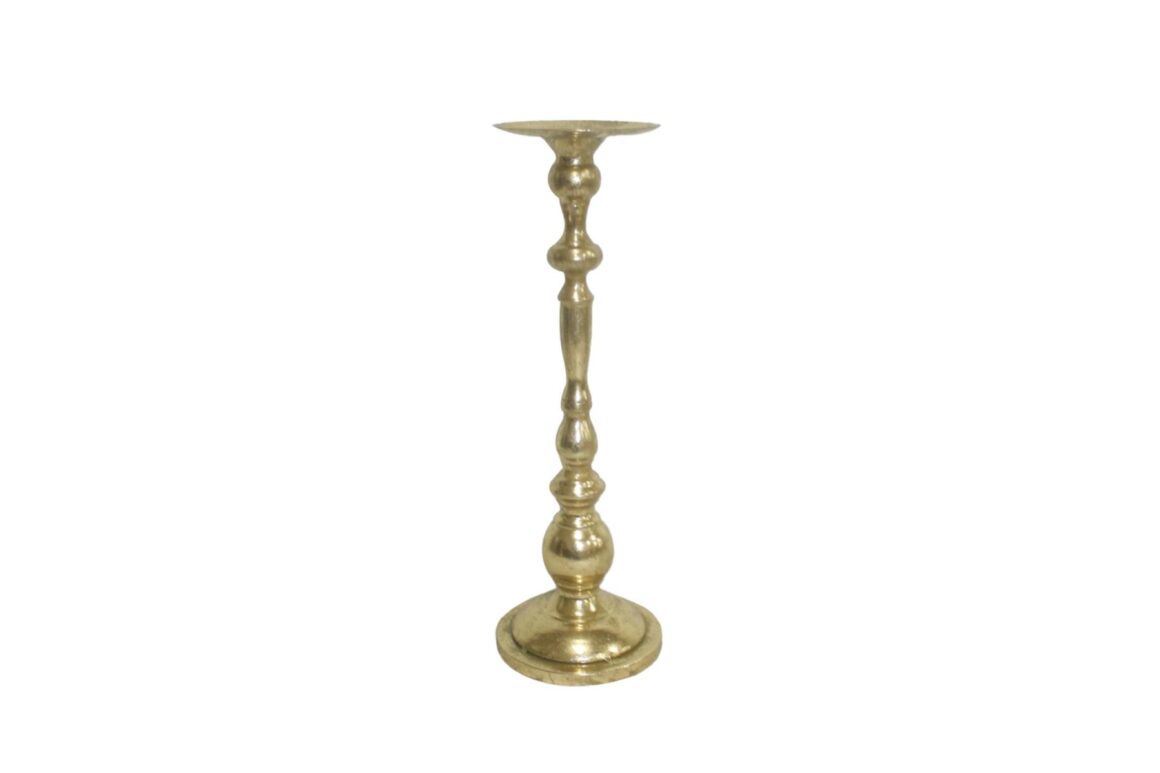 BLAZE CANDLE HOLDER METAL GOLD