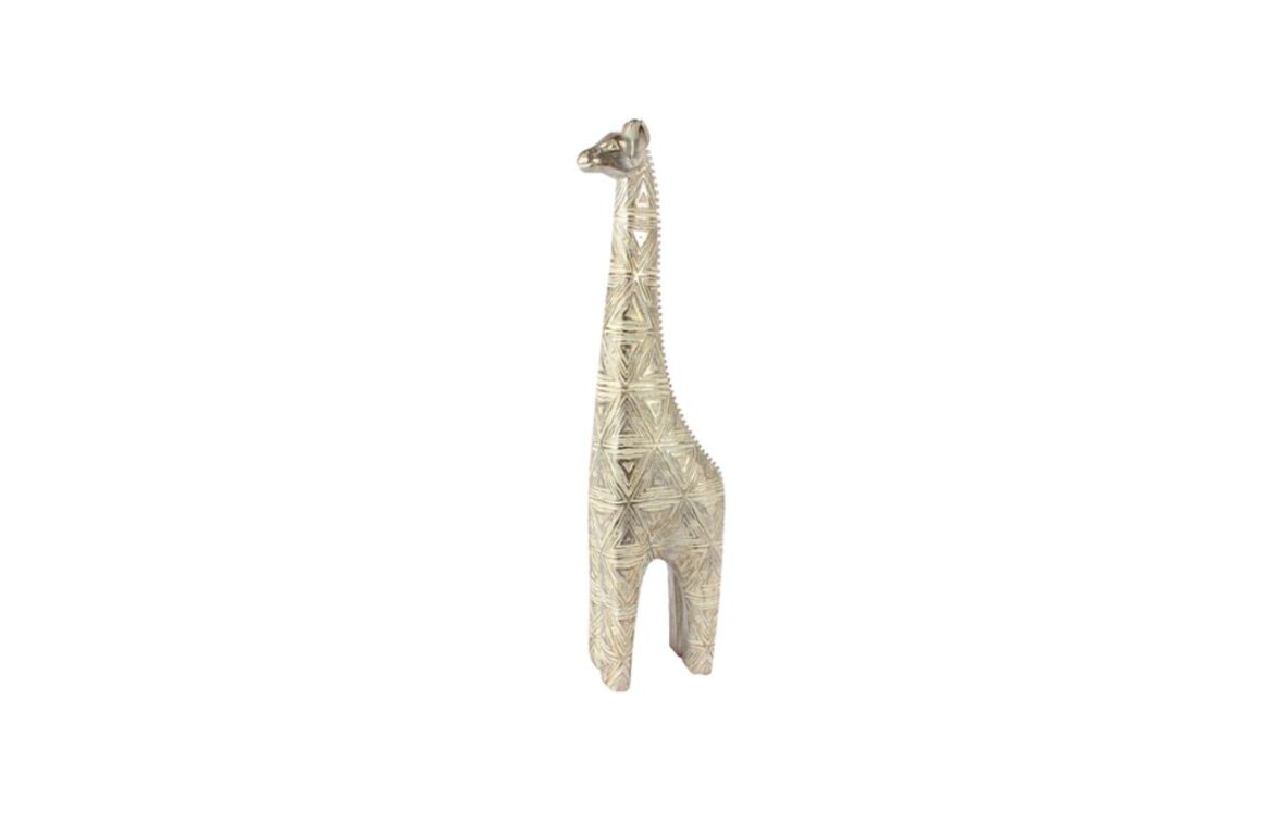 TOGO DECO GIRAFFE SILVER-WHITE