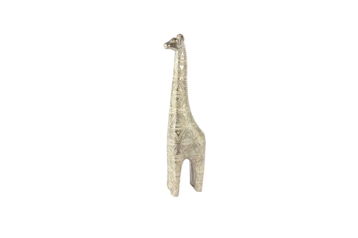TOGO DECO GIRAFFE SILVER-WHITE