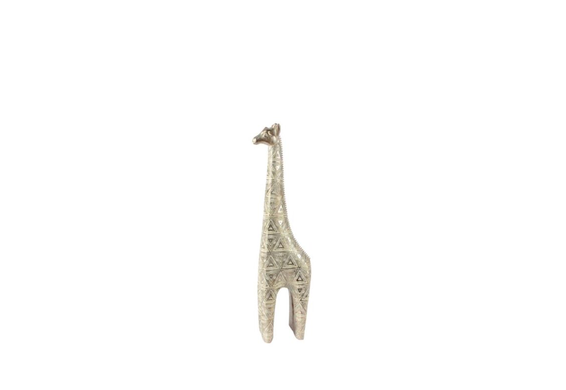 TOGO DECO GIRAFFE SILVER-WHT