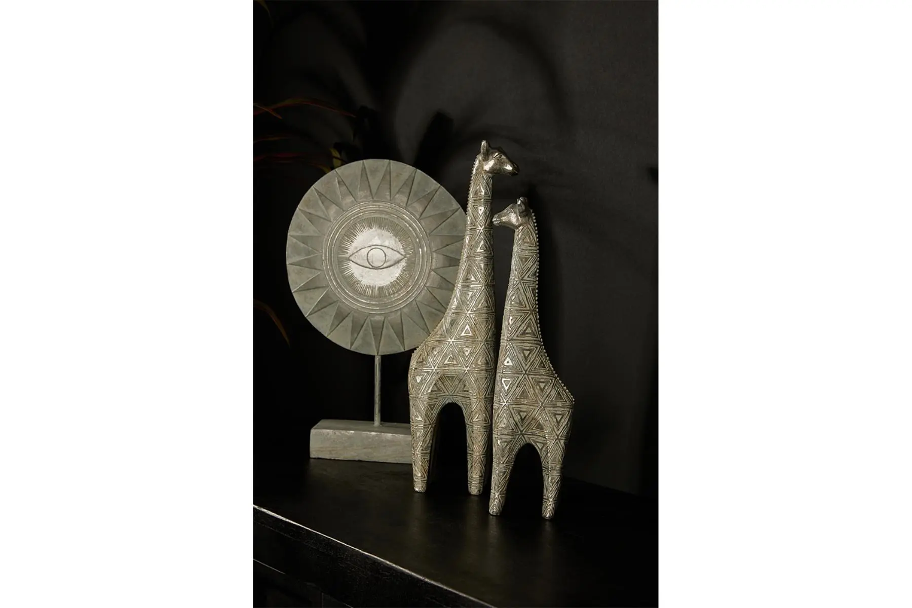 TOGO DECO GIRAFFE SILVER-WHT