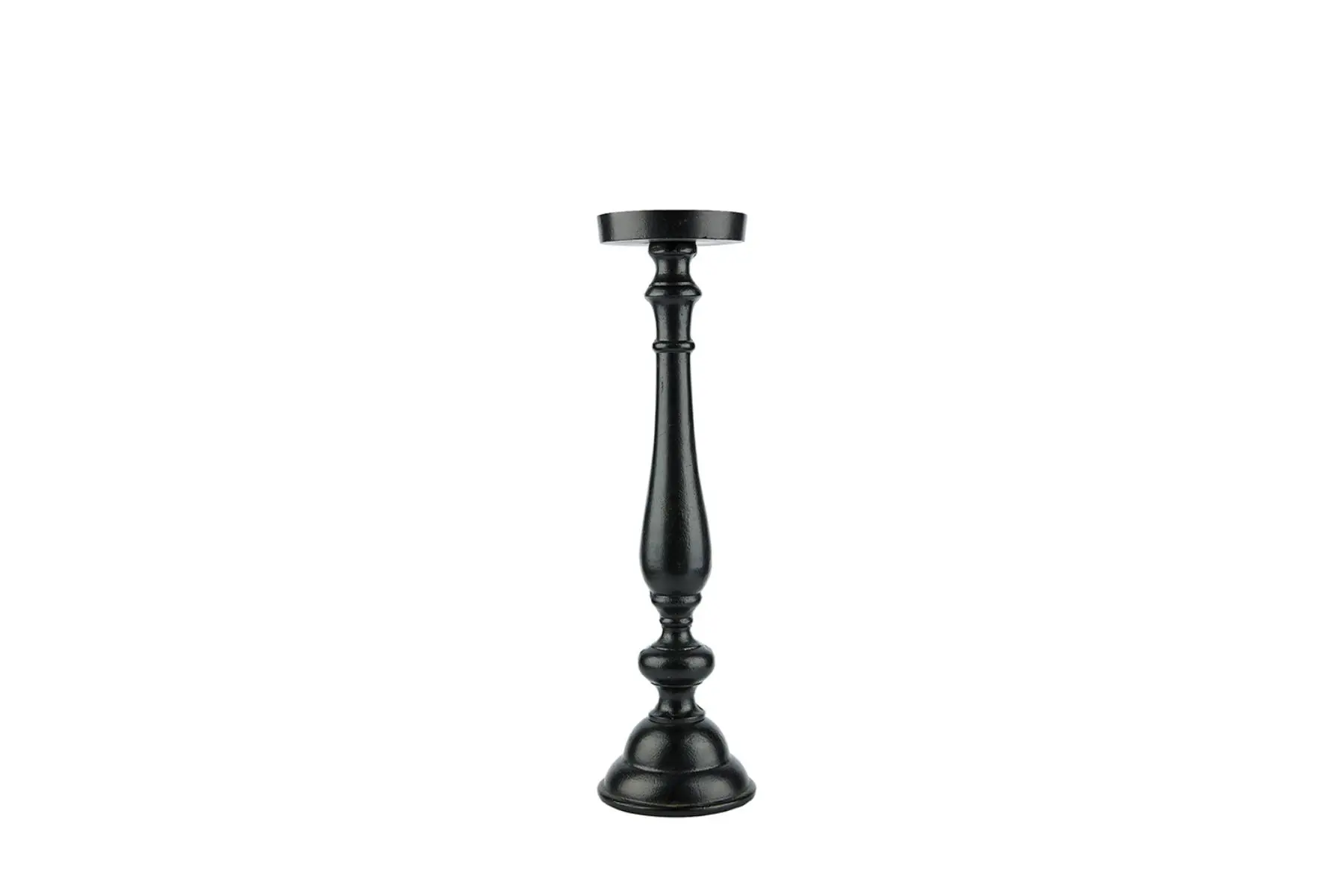 IONAS CANDLE HOLDER ALU BLACK