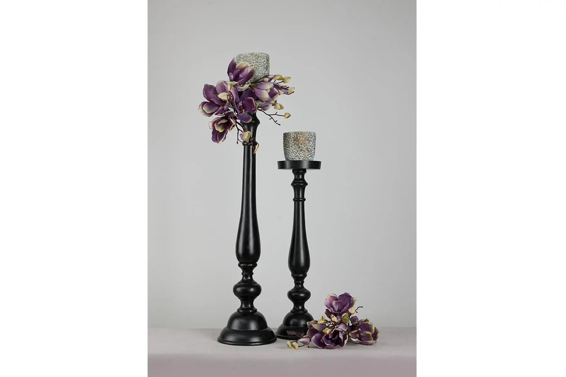 IONAS CANDLE HOLDER ALU BLACK - Image 4